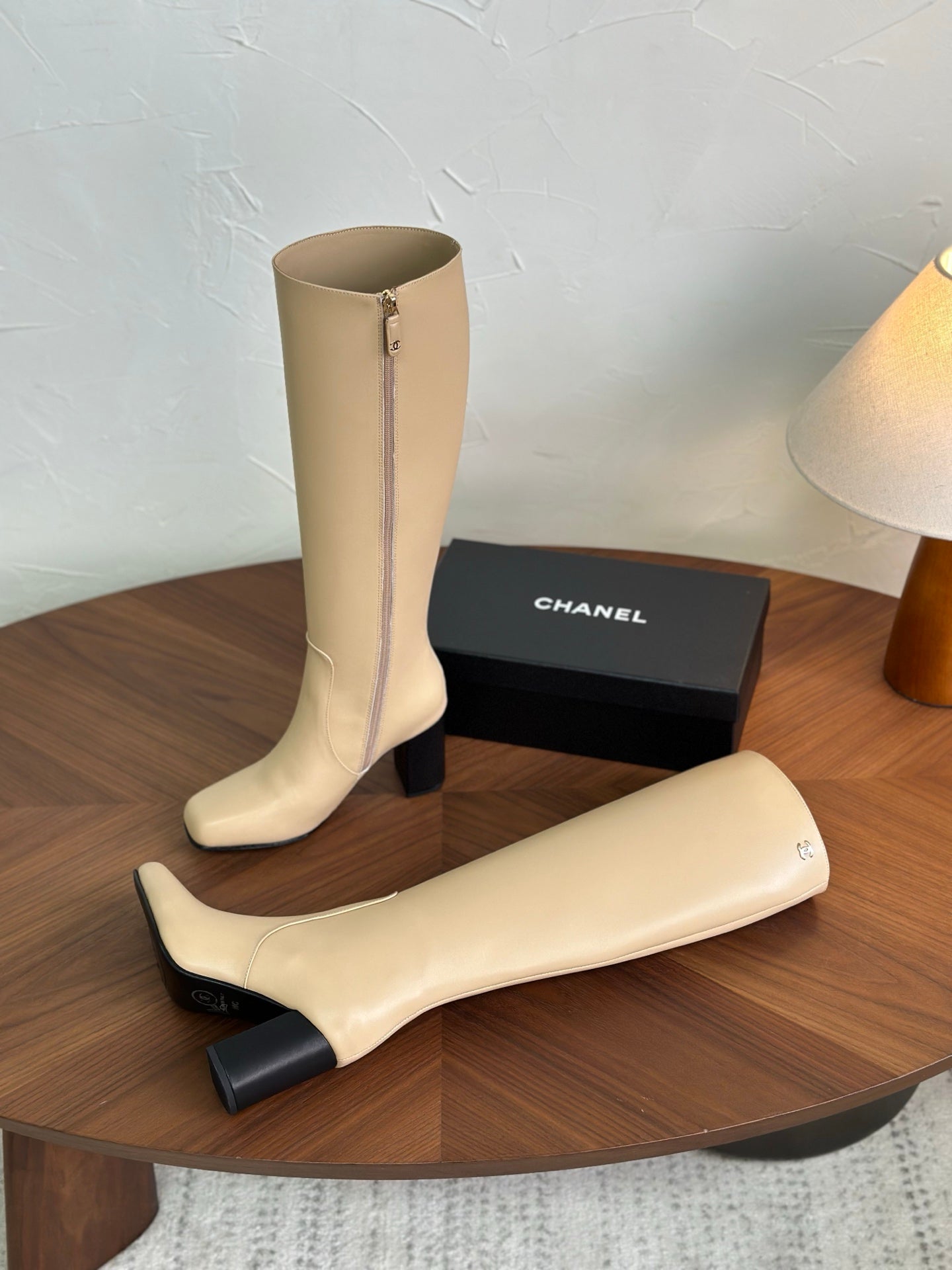 CC 26s Long Boot Beige Lambskin 938113