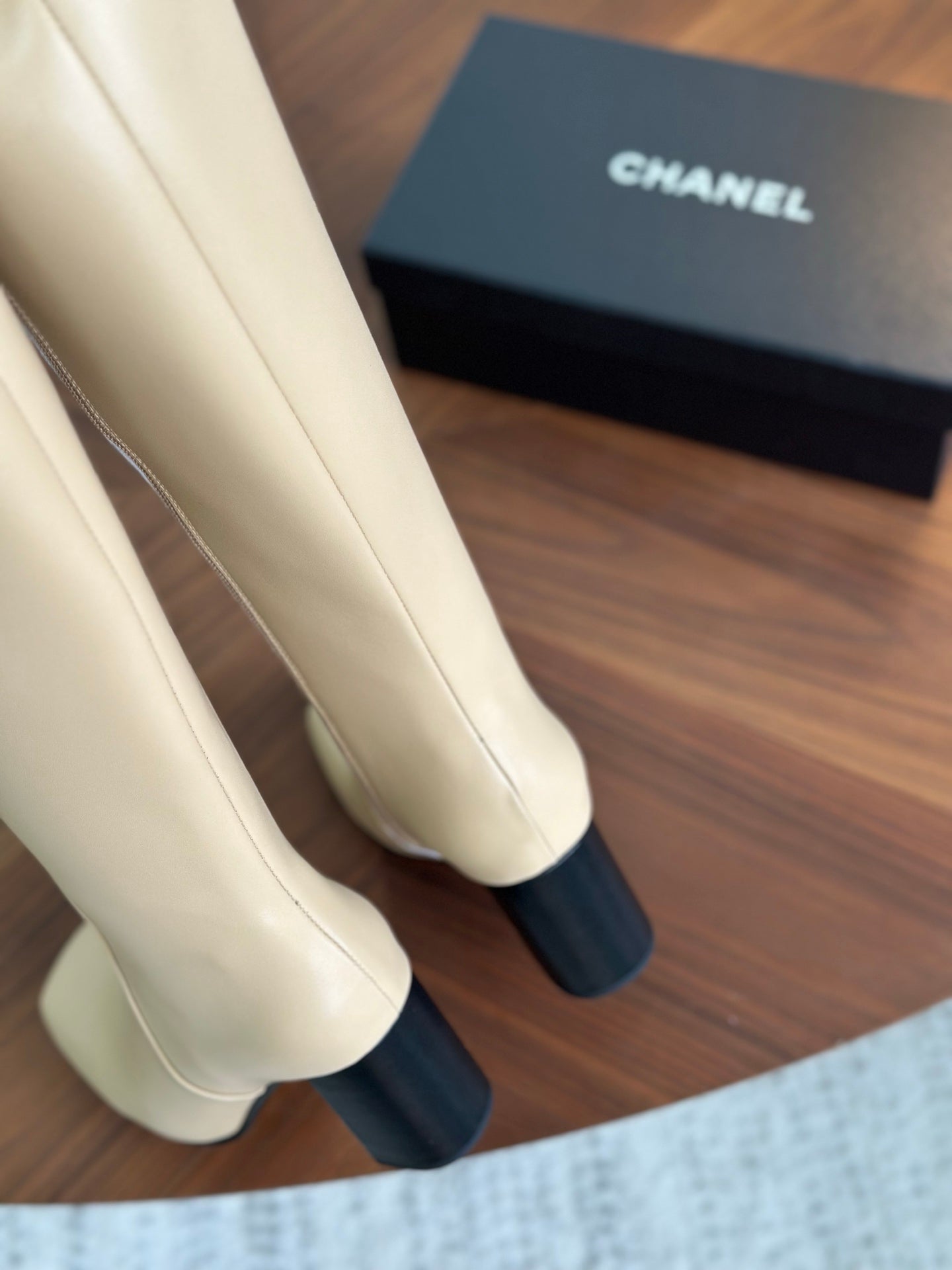 CC 26s Long Boot Beige Lambskin 938113