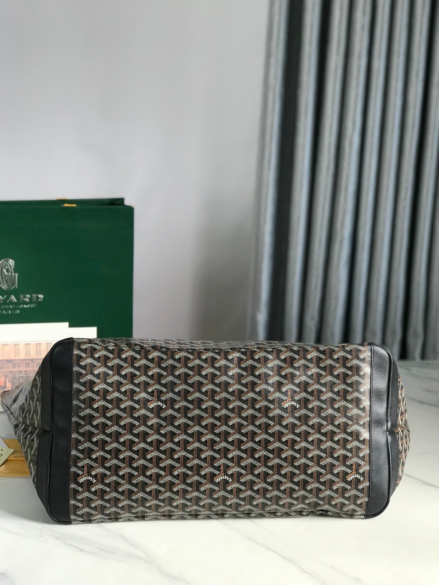 Goyard Artois GM Bag 37cm Black Canvas & Calfskin