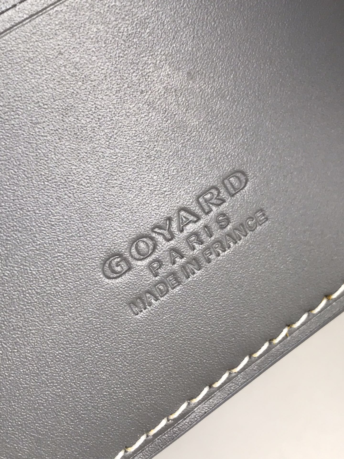 Goyard Victoire Wallet 11cm Grey Canvas & Cafskin