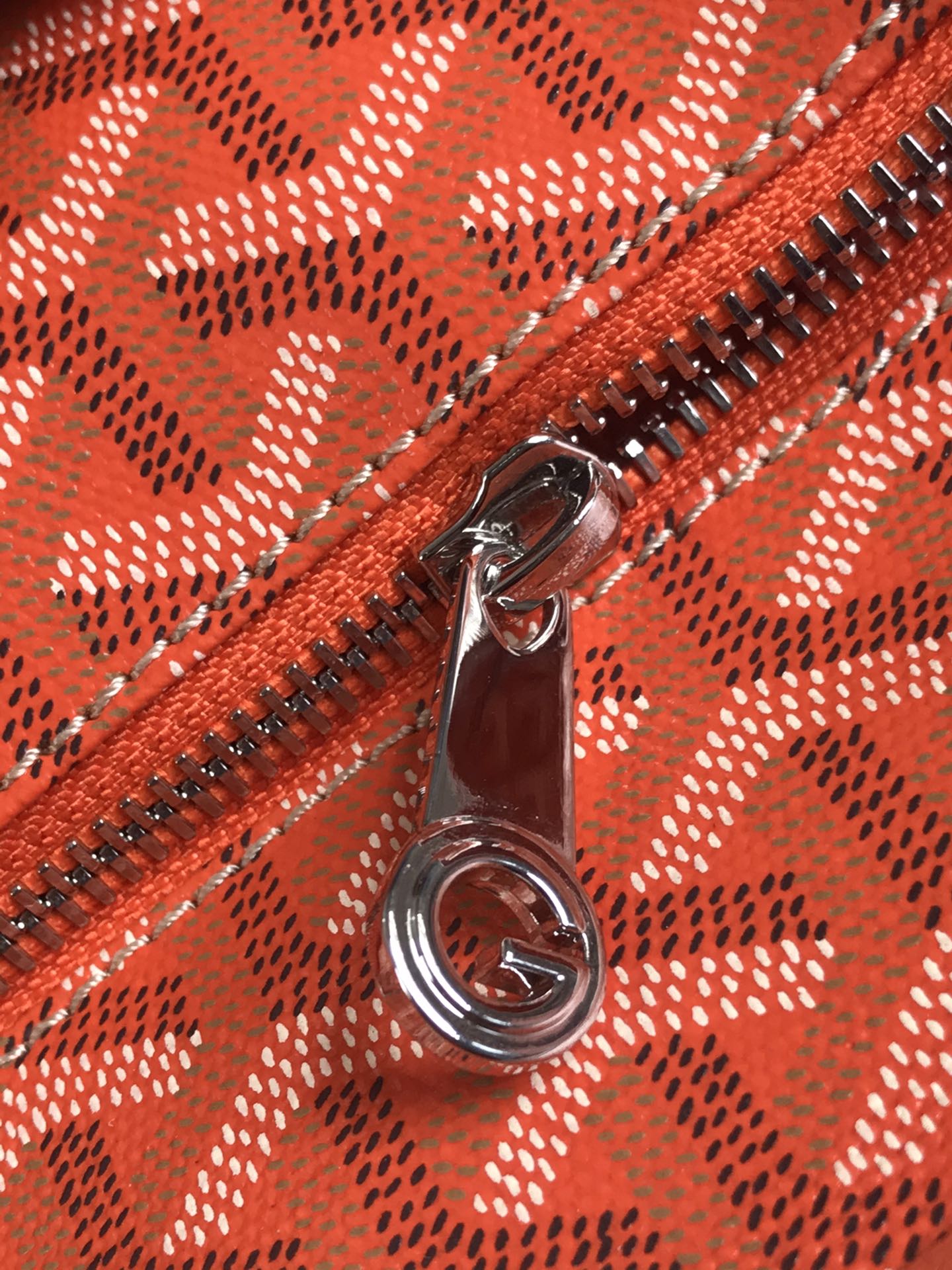 Goyard Artois PM Bag 35cm Orange Canvas & Calfskin