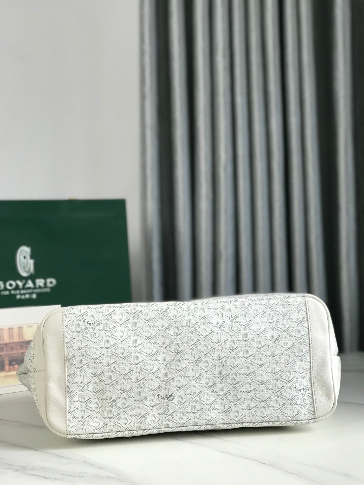 Goyard Artois PM Bag 35cm White Canvas & Calfskin