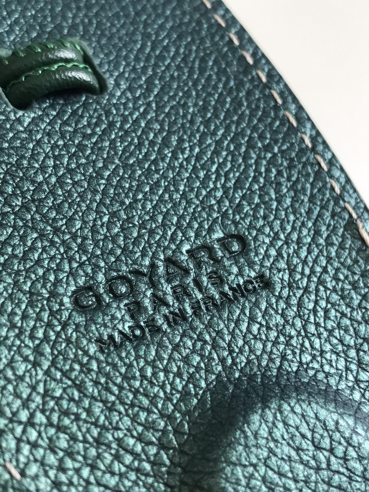 Anjou Mini Bag 20cm Green Canvas Chevroches Calfskin