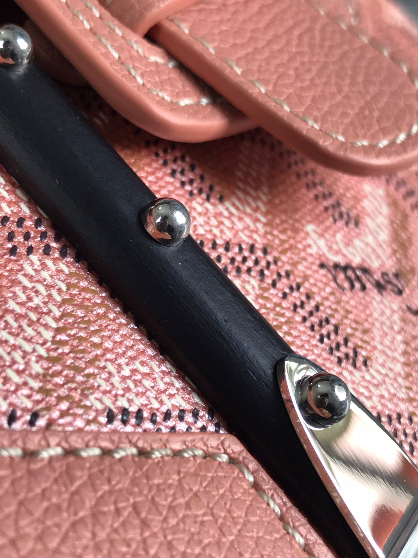 Goyard Saïgon Nano Mini Bag 14.5cm Pink Canvas & Calfskin