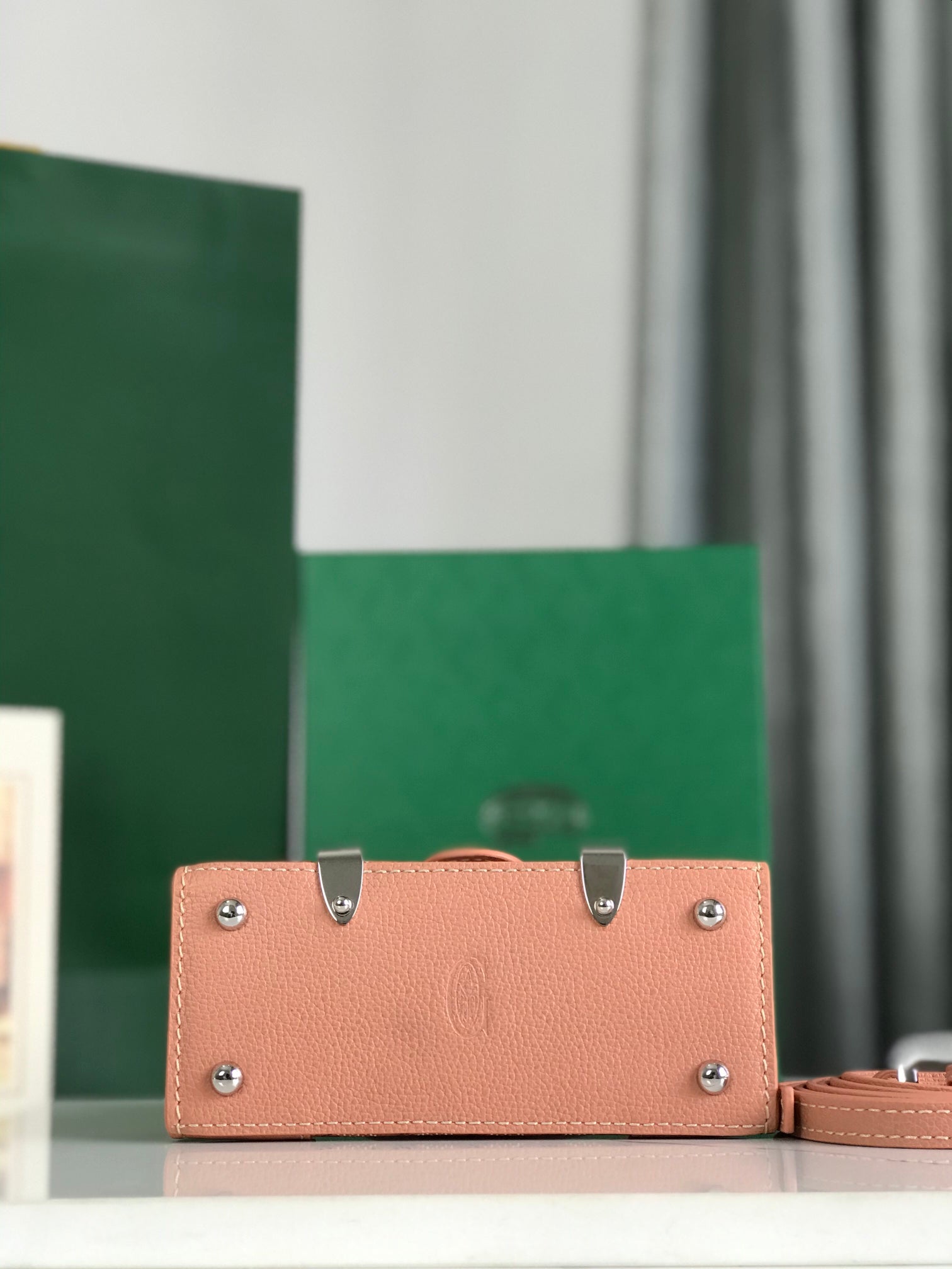 Goyard Saïgon Nano Mini Bag 14.5cm Pink Canvas & Calfskin