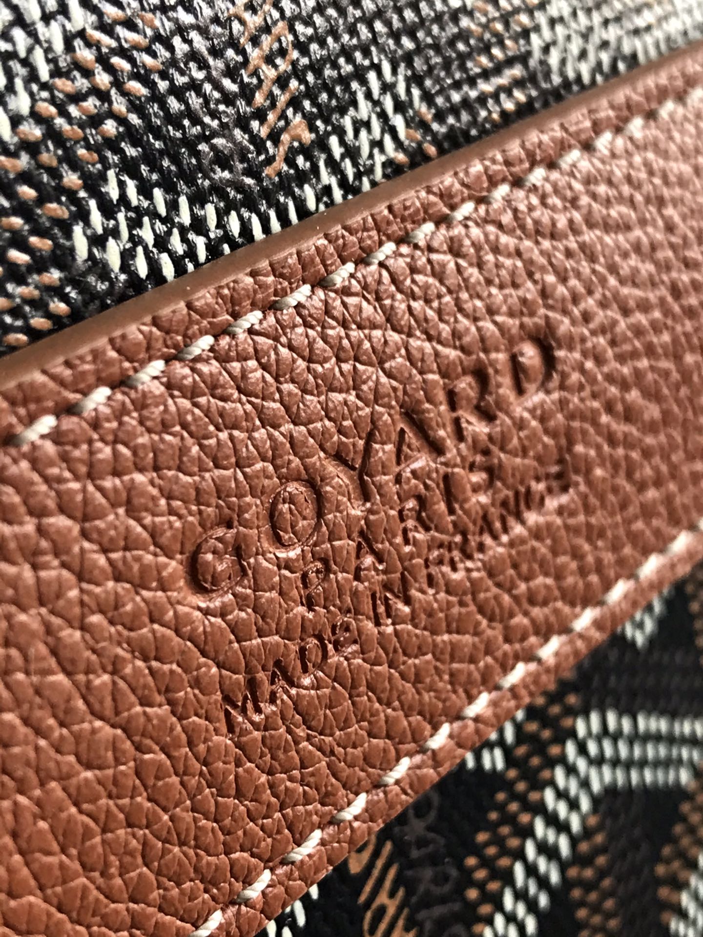 Goyard Barrel 40 Sports Bag Black Tan Canvas & Calfskin