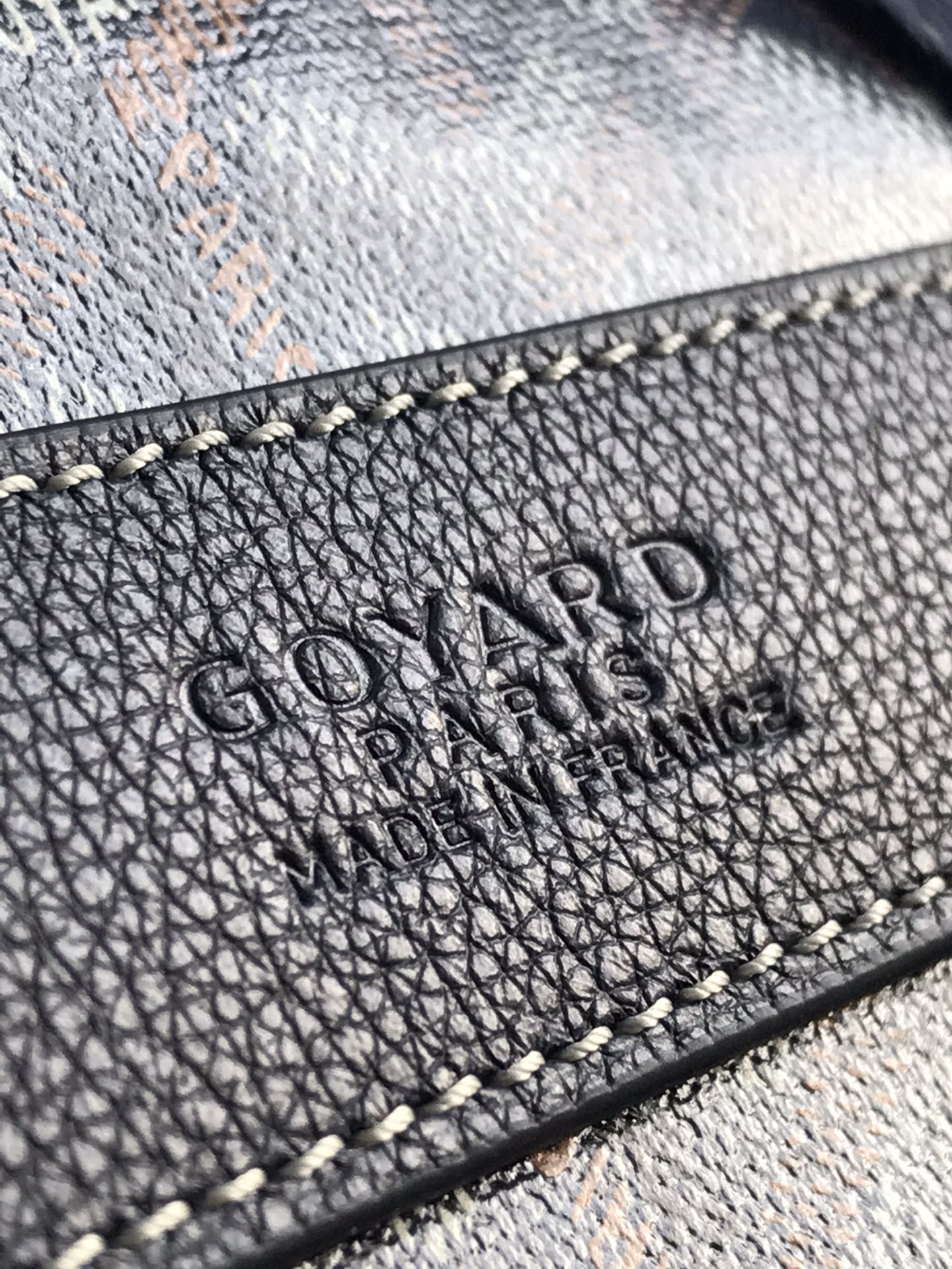 Goyard Barrel 40 Sports Bag Navy Blue Canvas & Calfskin