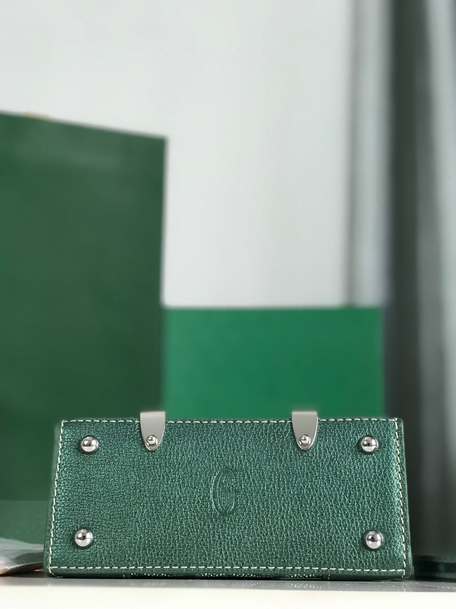 Goyard Saïgon Nano Mini Bag 14.5cm Green Canvas & Calfskin