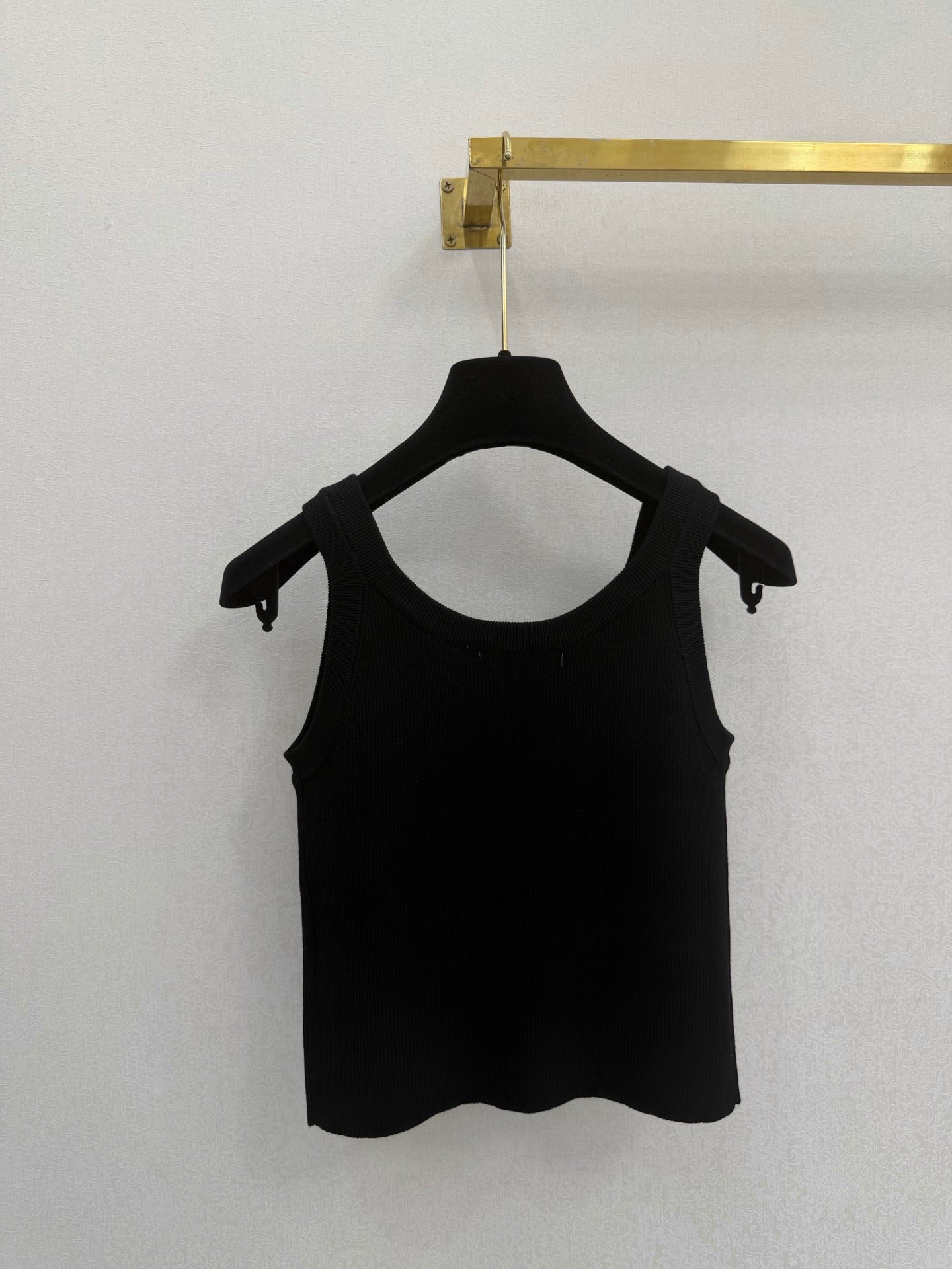 Miu Vest Black High Viscosity Ice Silk 394851
