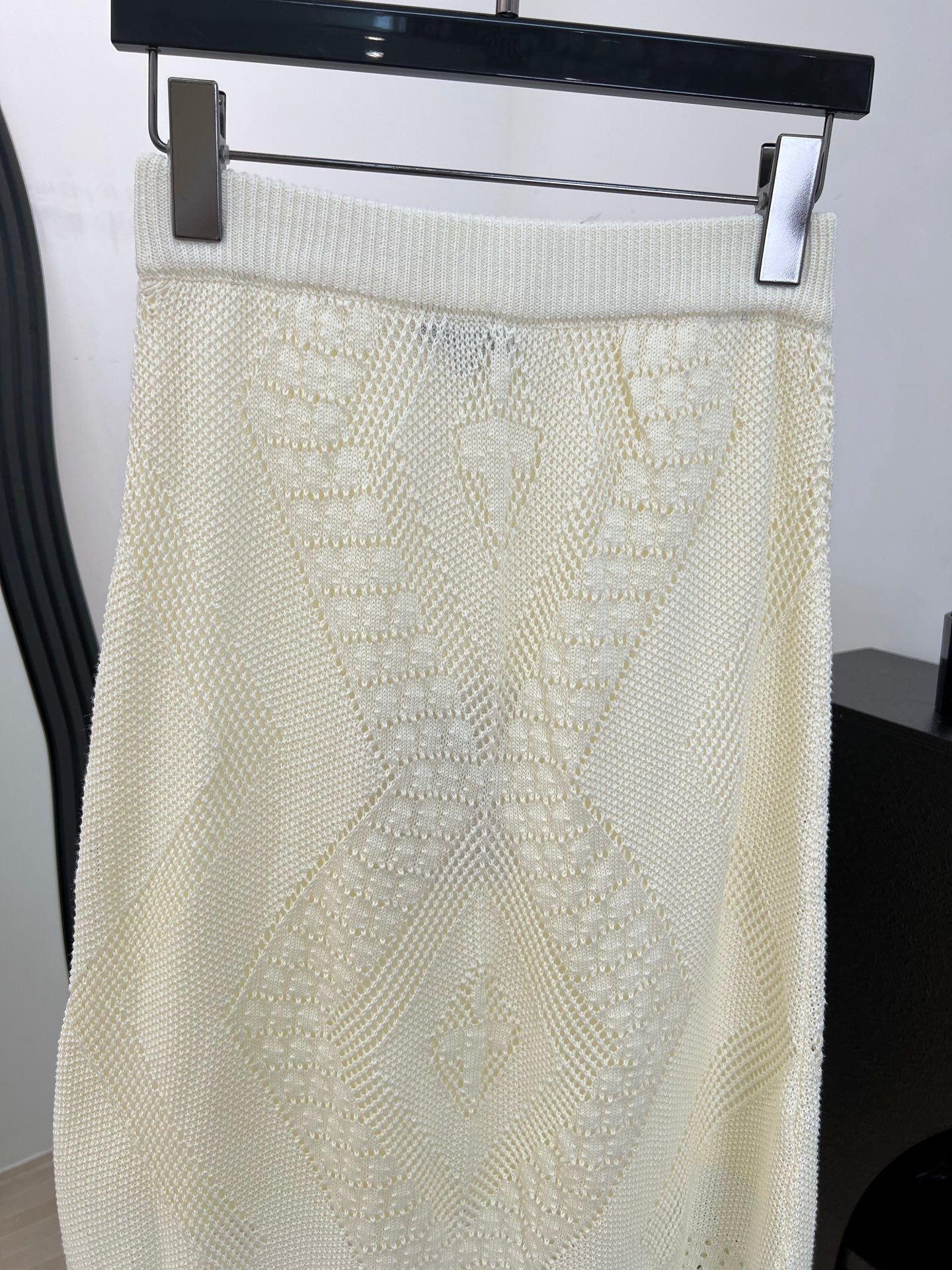 Chanel 26s Knit Midi Skirt 1485