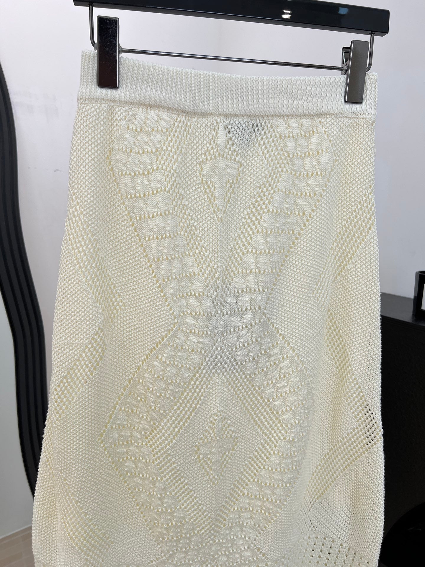 Chanel 26s Knit Midi Skirt 1485