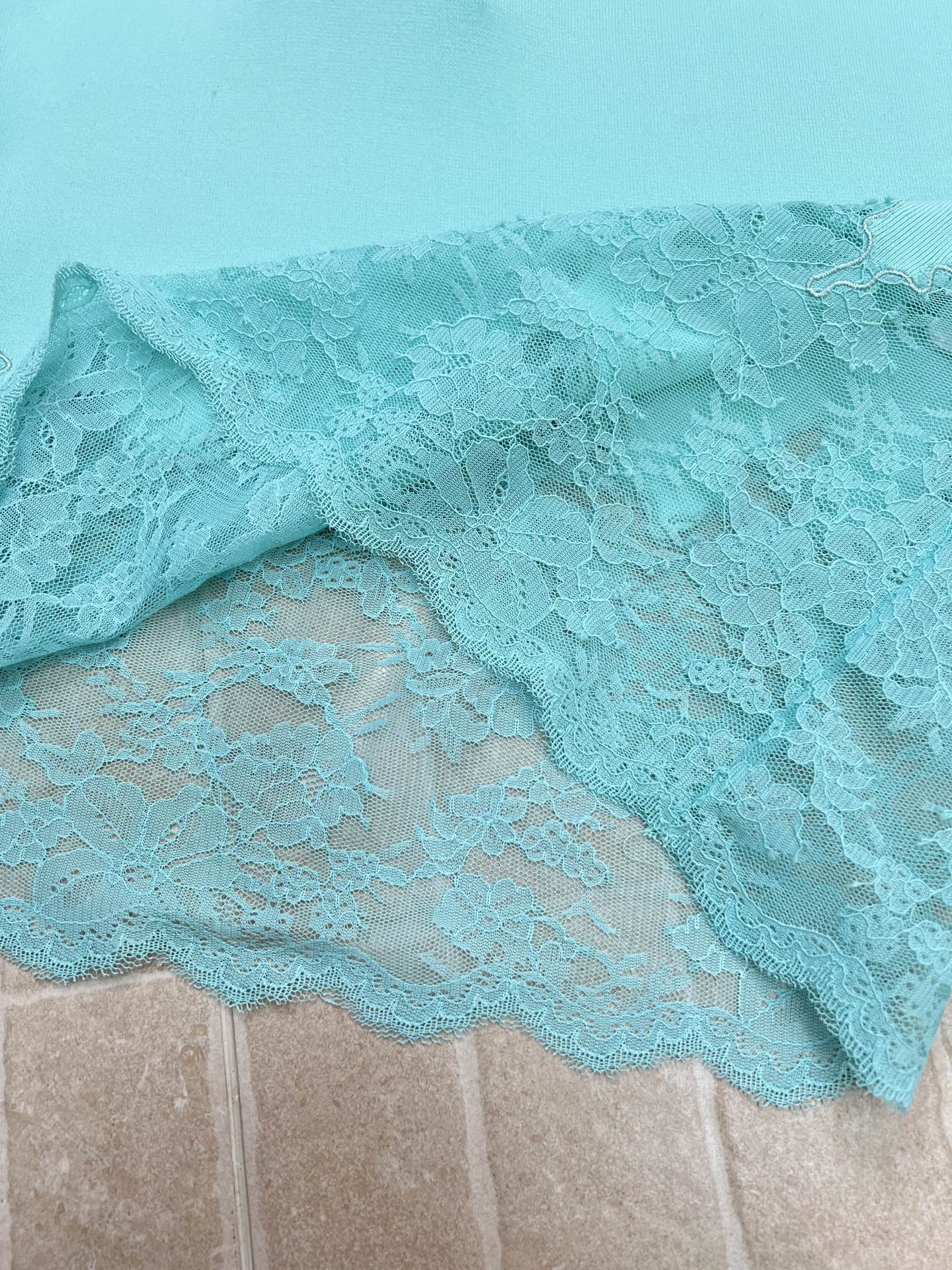 Chanel 26s Lace Hem Midi Skirt 1313