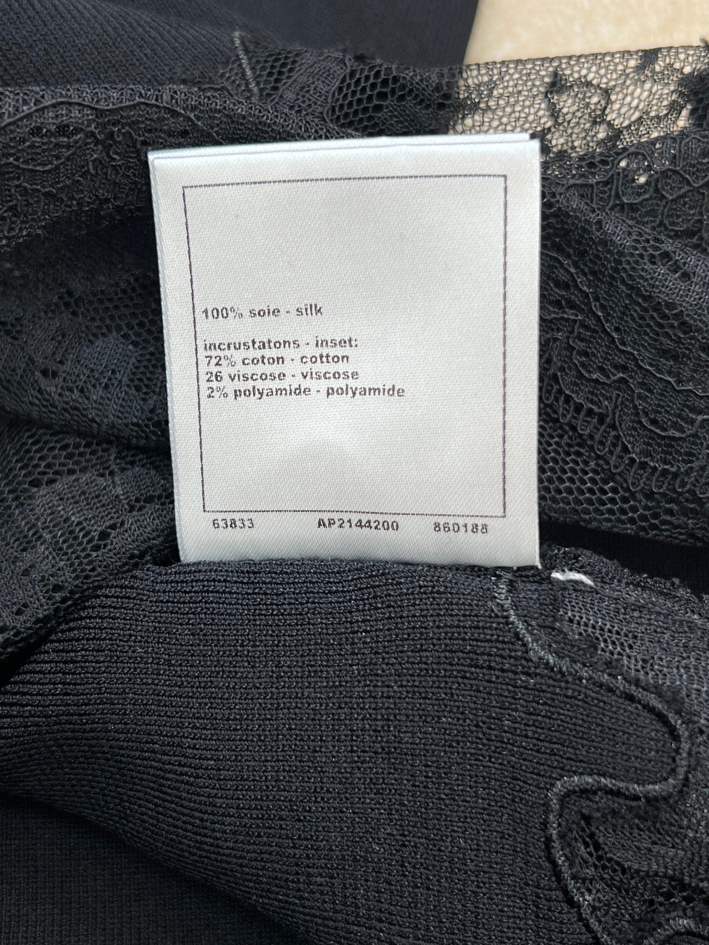 Chanel 26s Lace Hem Midi Skirt 1312