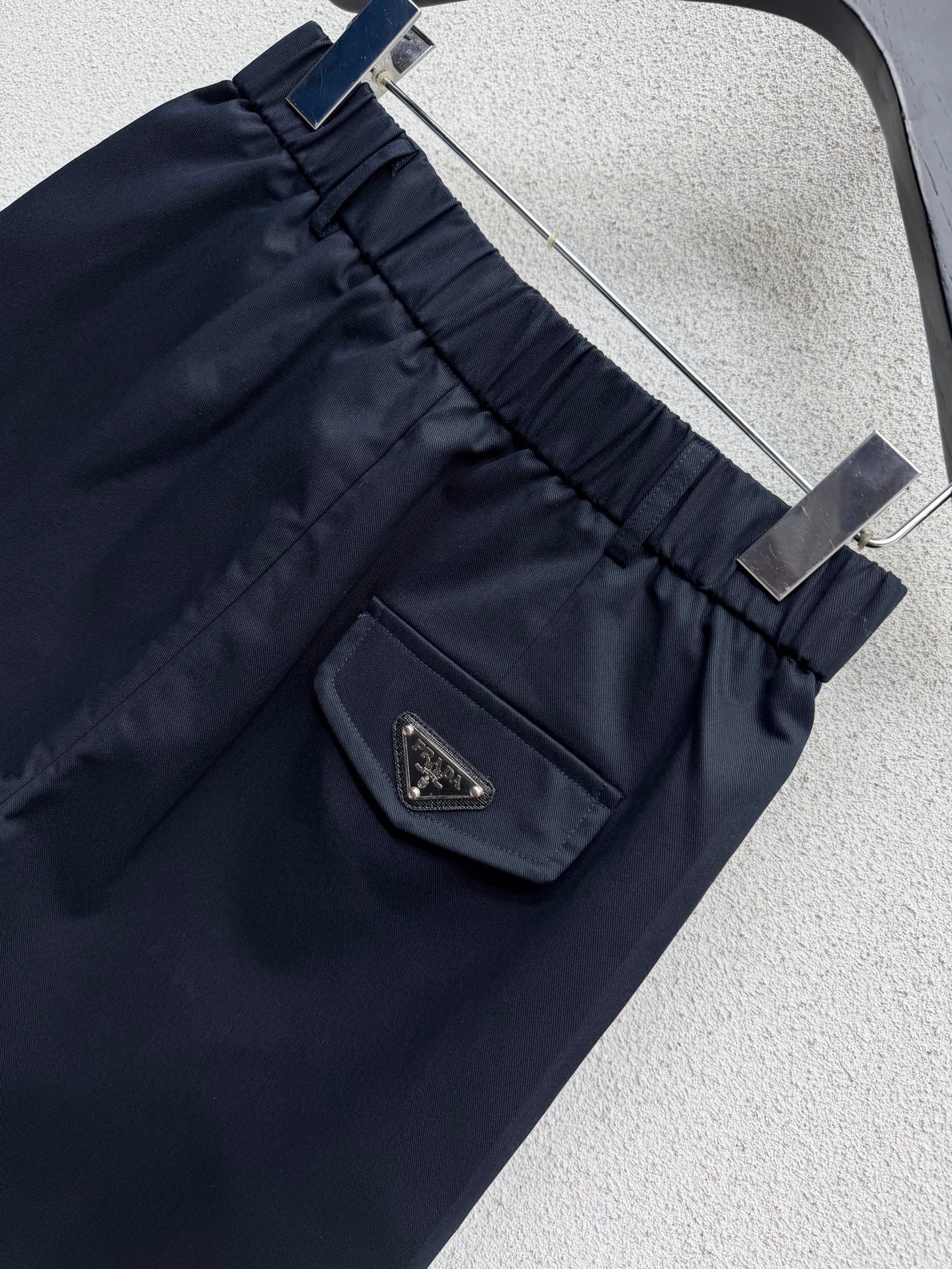 Prada 26s Triangle Logo Five-Point Shorts 393932