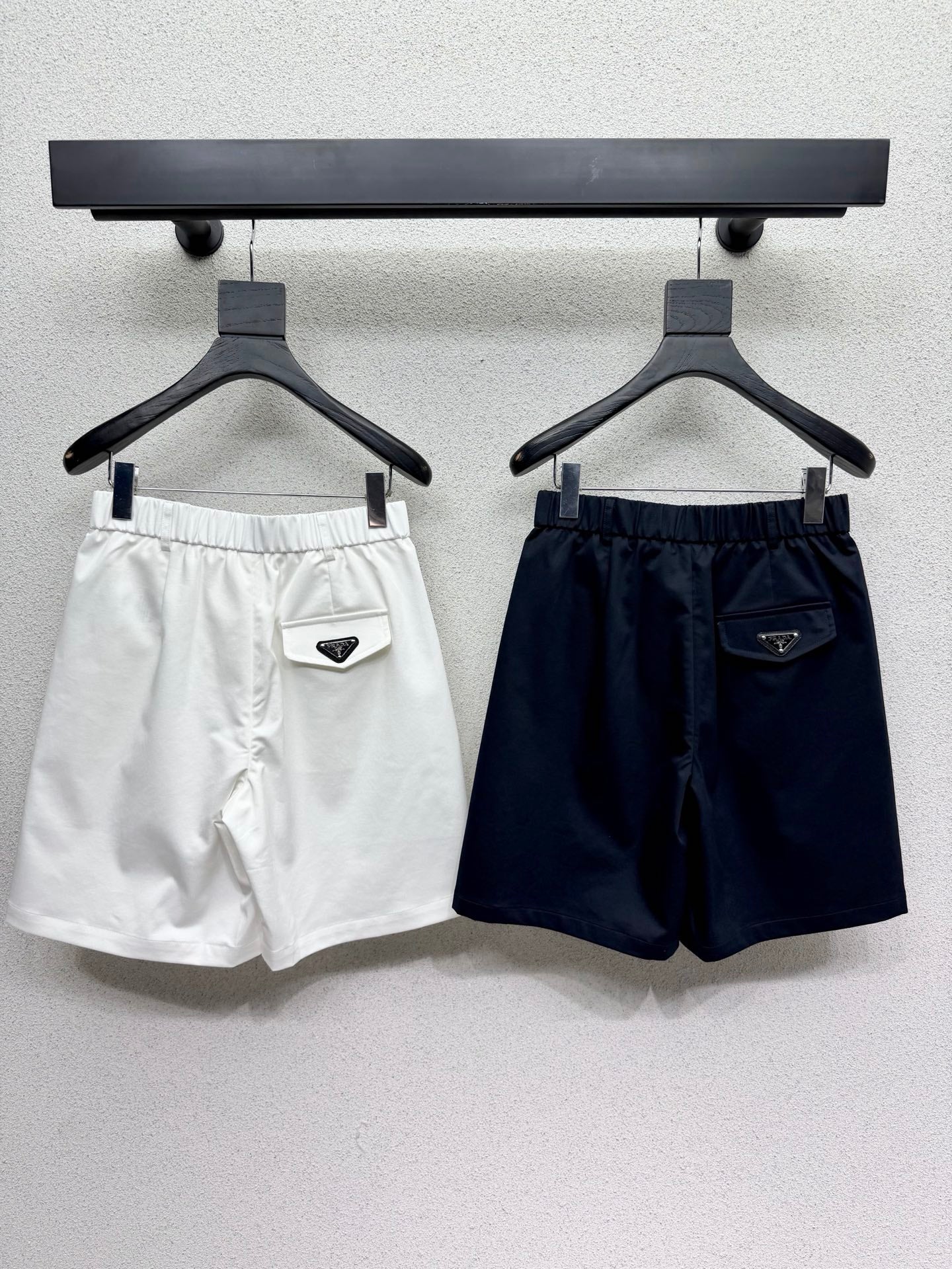 Prada 26s Triangle Logo Five-Point Shorts 393932