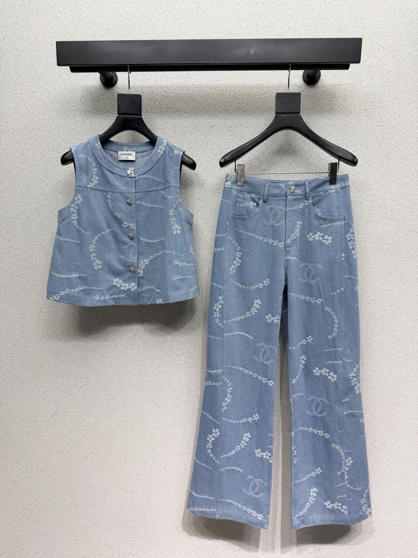 CC Set Jeans Vest  Blue Denim 393953