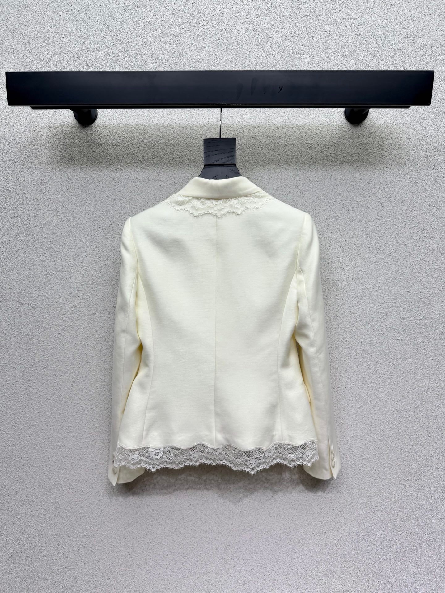 CD 26s Bar Jacket White Wool Silk Lace 398262