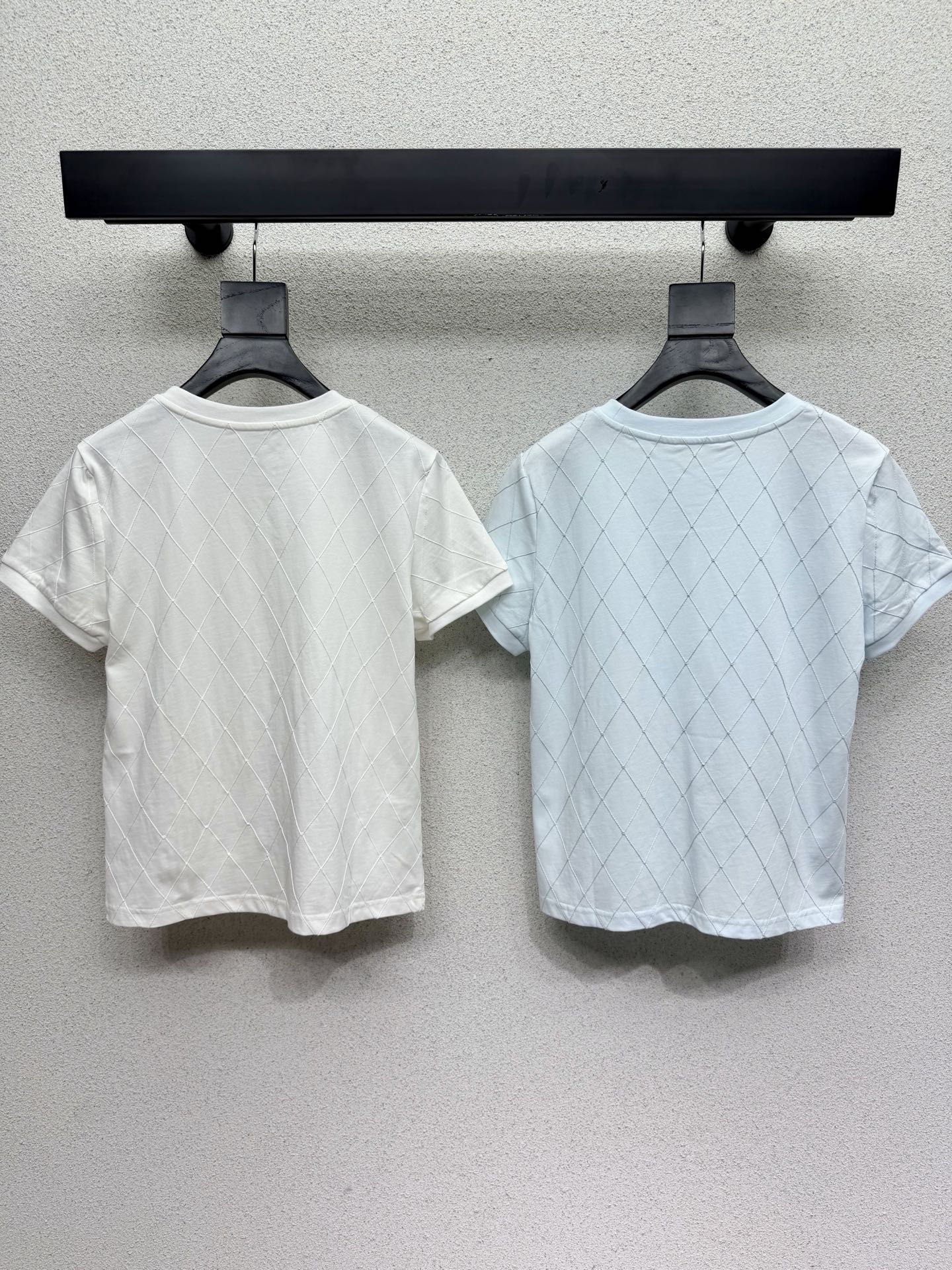 CC 26s Diamond-Patterned Short-Sleeved T-shirt Cotton 398349
