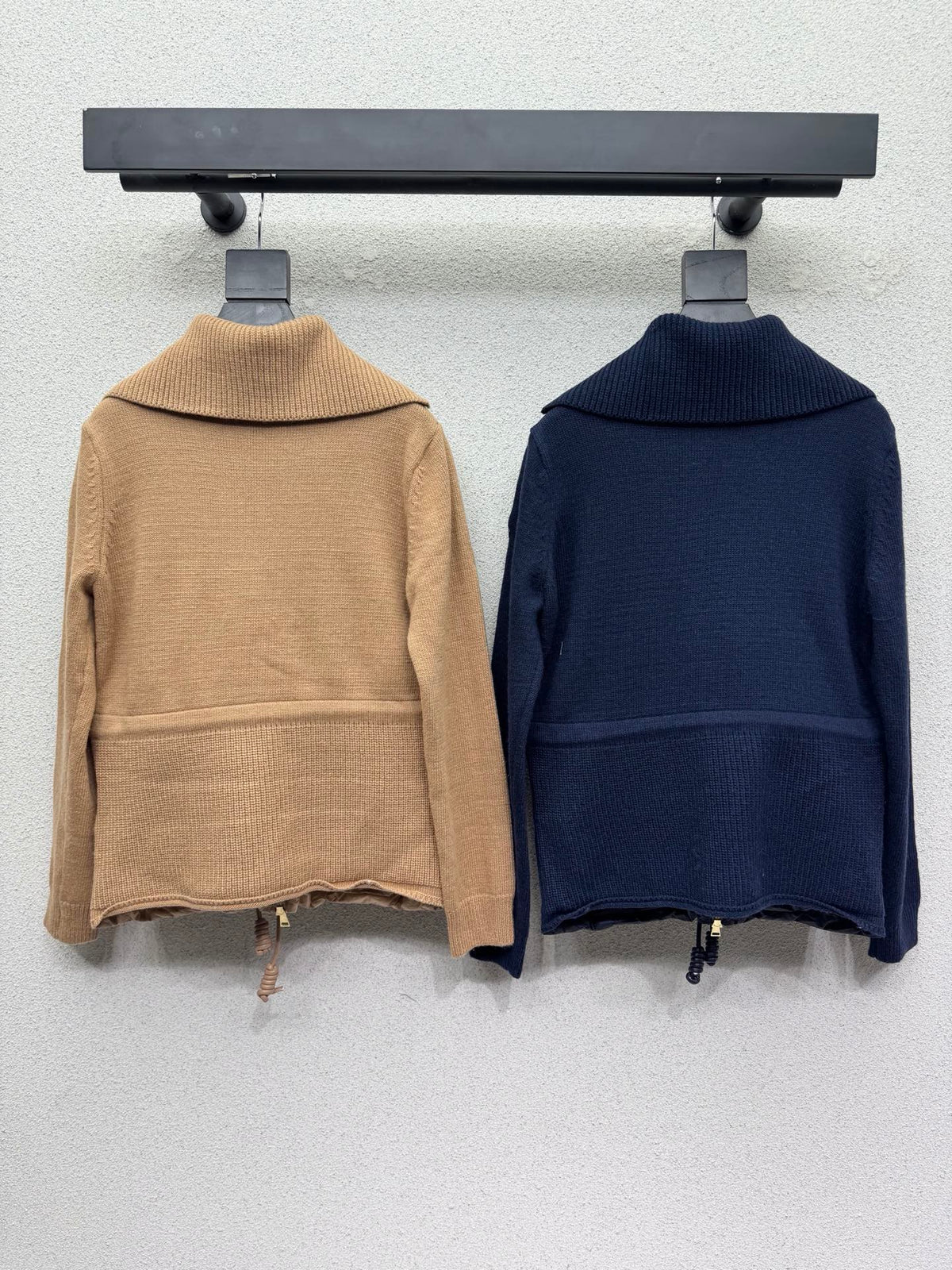 MC 26s Cardigan Jacket Navy Beige Wool Nylon 439040