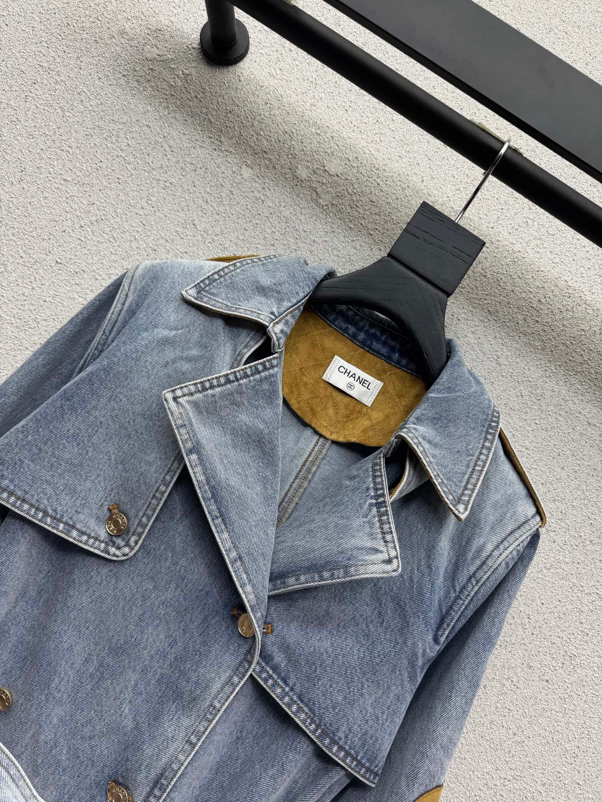CC 26s Trench Coat Blue Denim Cotton 439018