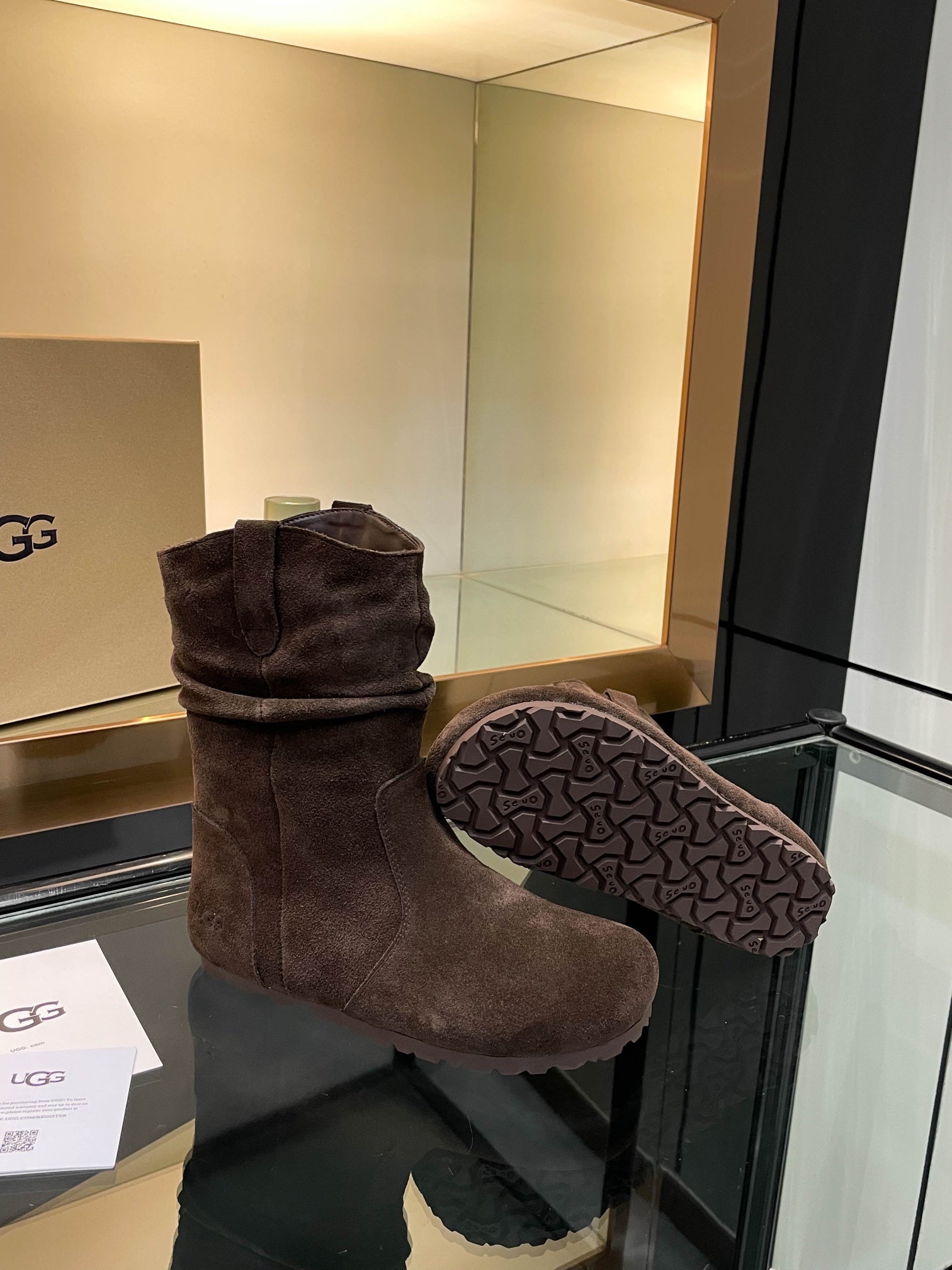 UGG Tasman Boots Dark Brown Suede 527289