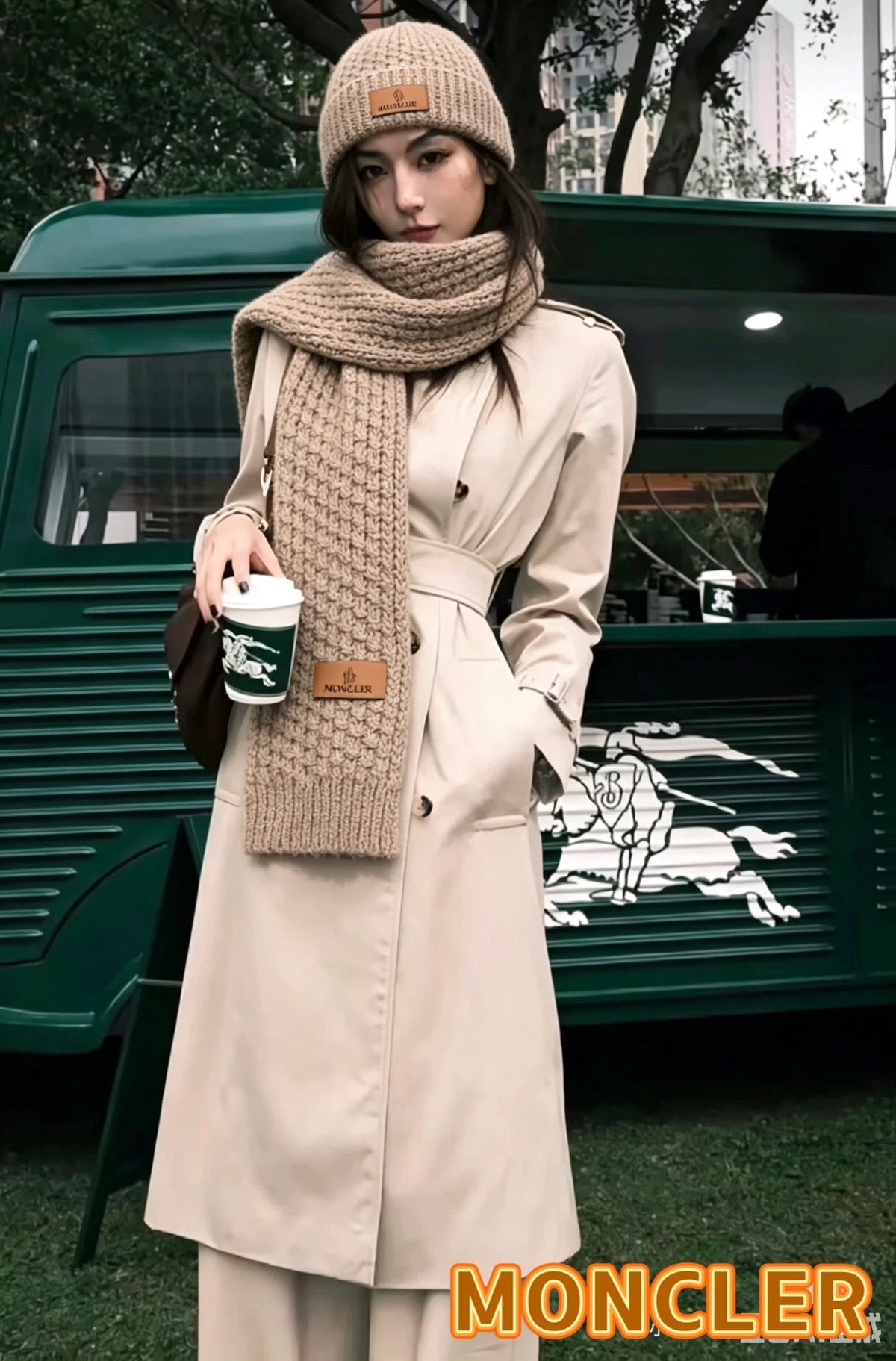 MC 26s Winter Knit Set Taupe Wool 499293