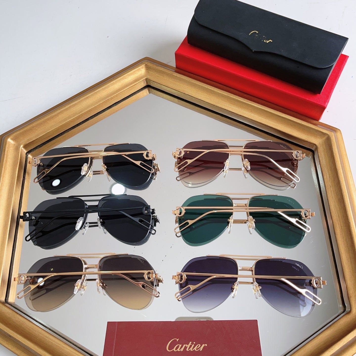 Cartier CT0110 Metal Sunglasses 189375