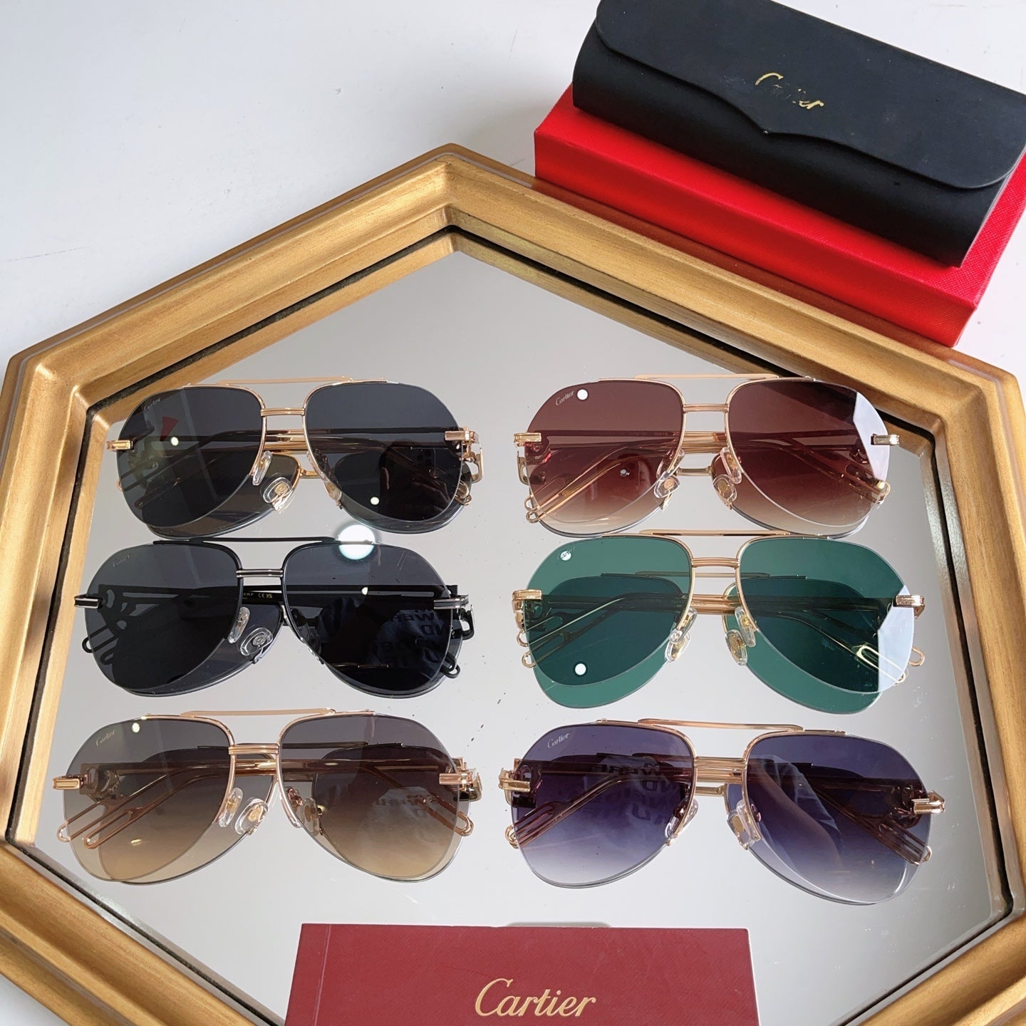 Cartier CT0110 Metal Sunglasses 189375