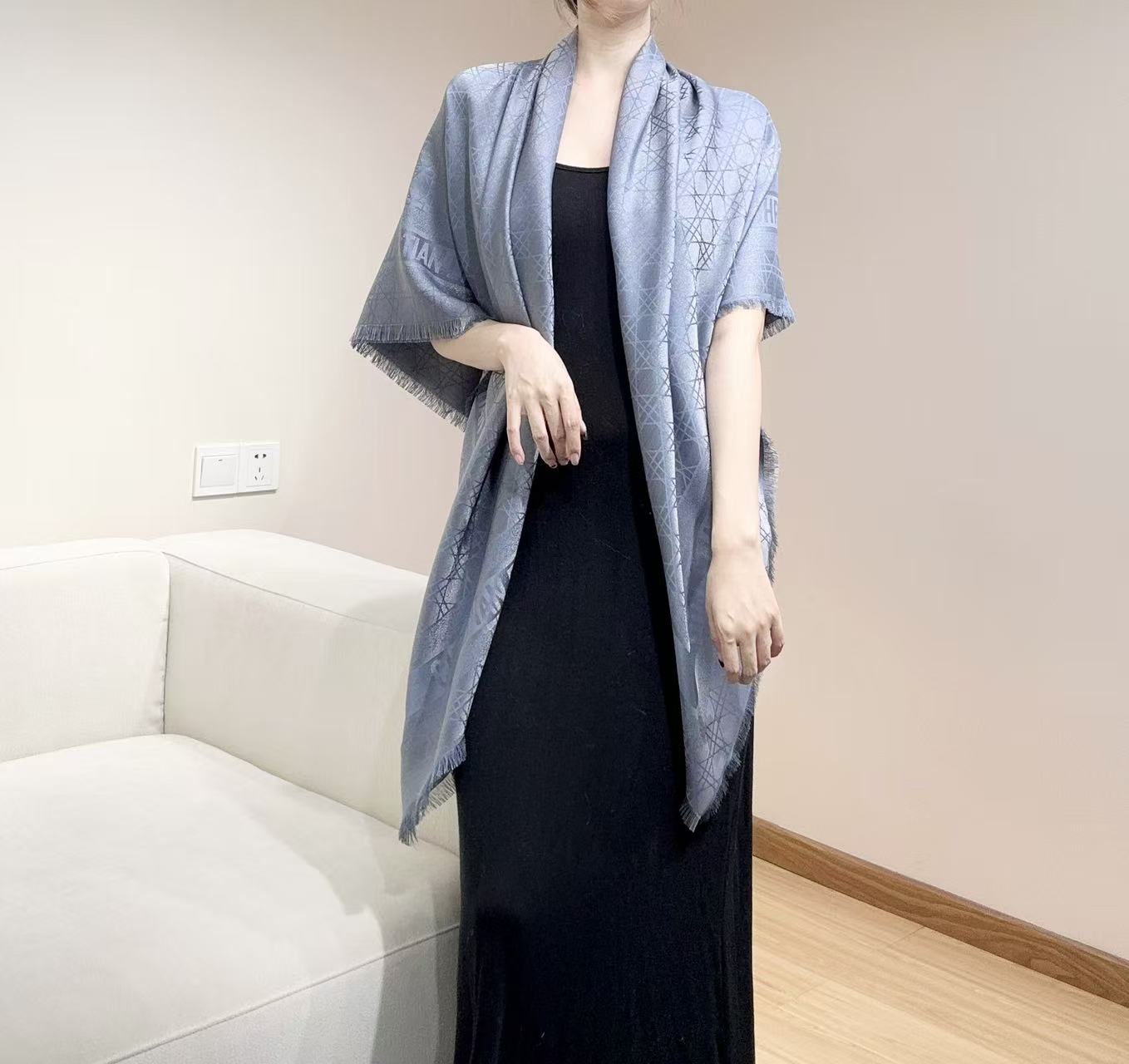 Dior 26s Scarf 140cm Silk & Cashmere 303197