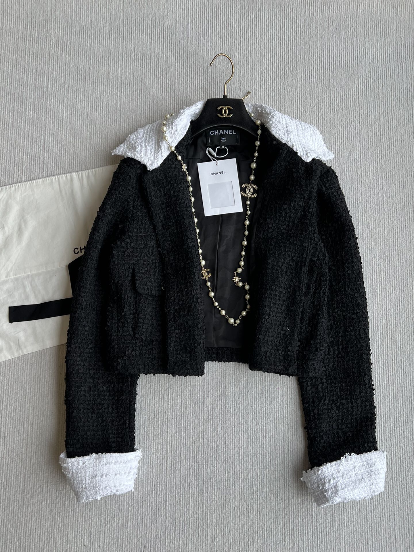 CC 25 Tweed Set Black White Cotton Polyamide 244341