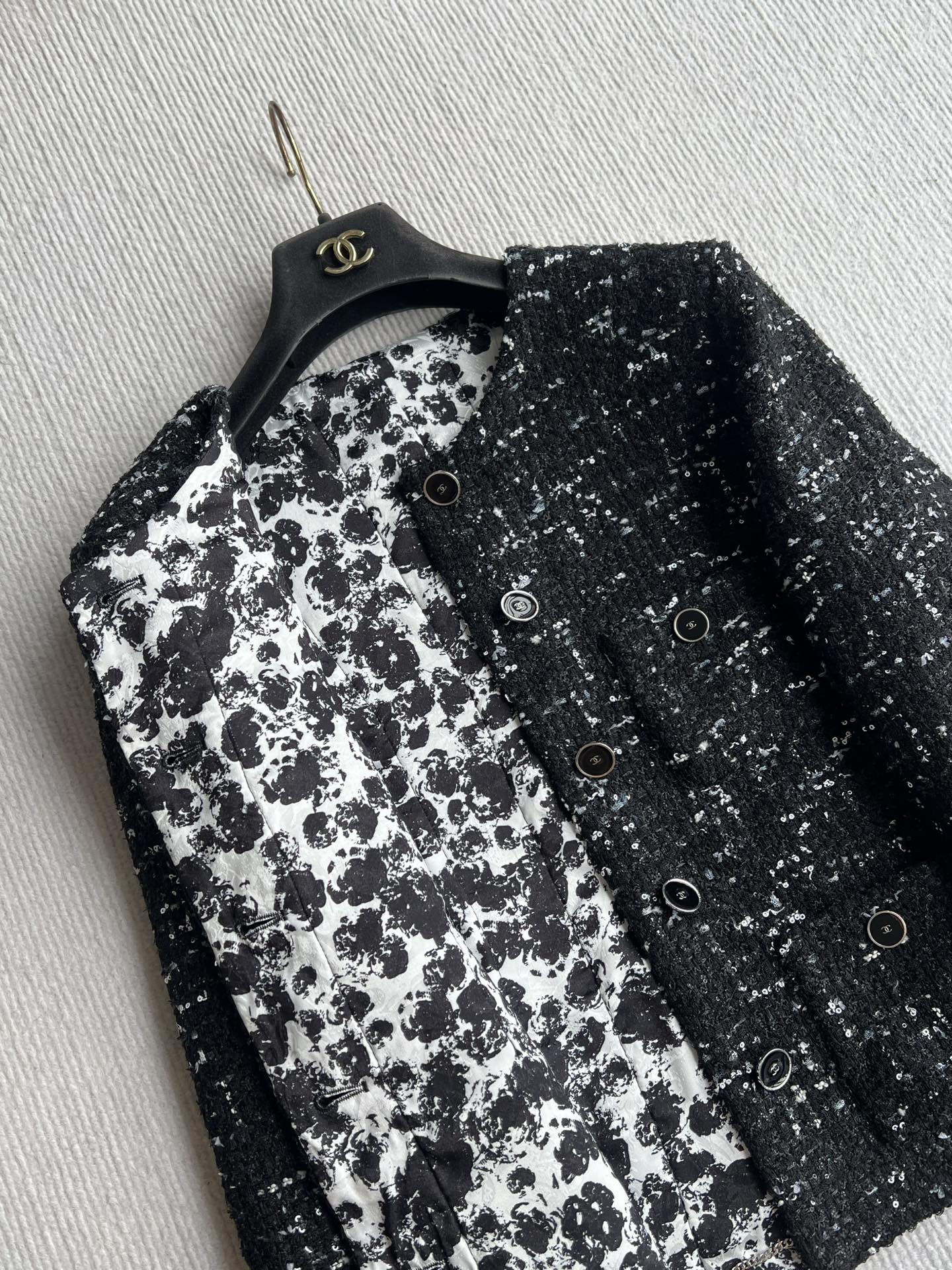 CC 26s Jacket Black White Tweed 372540