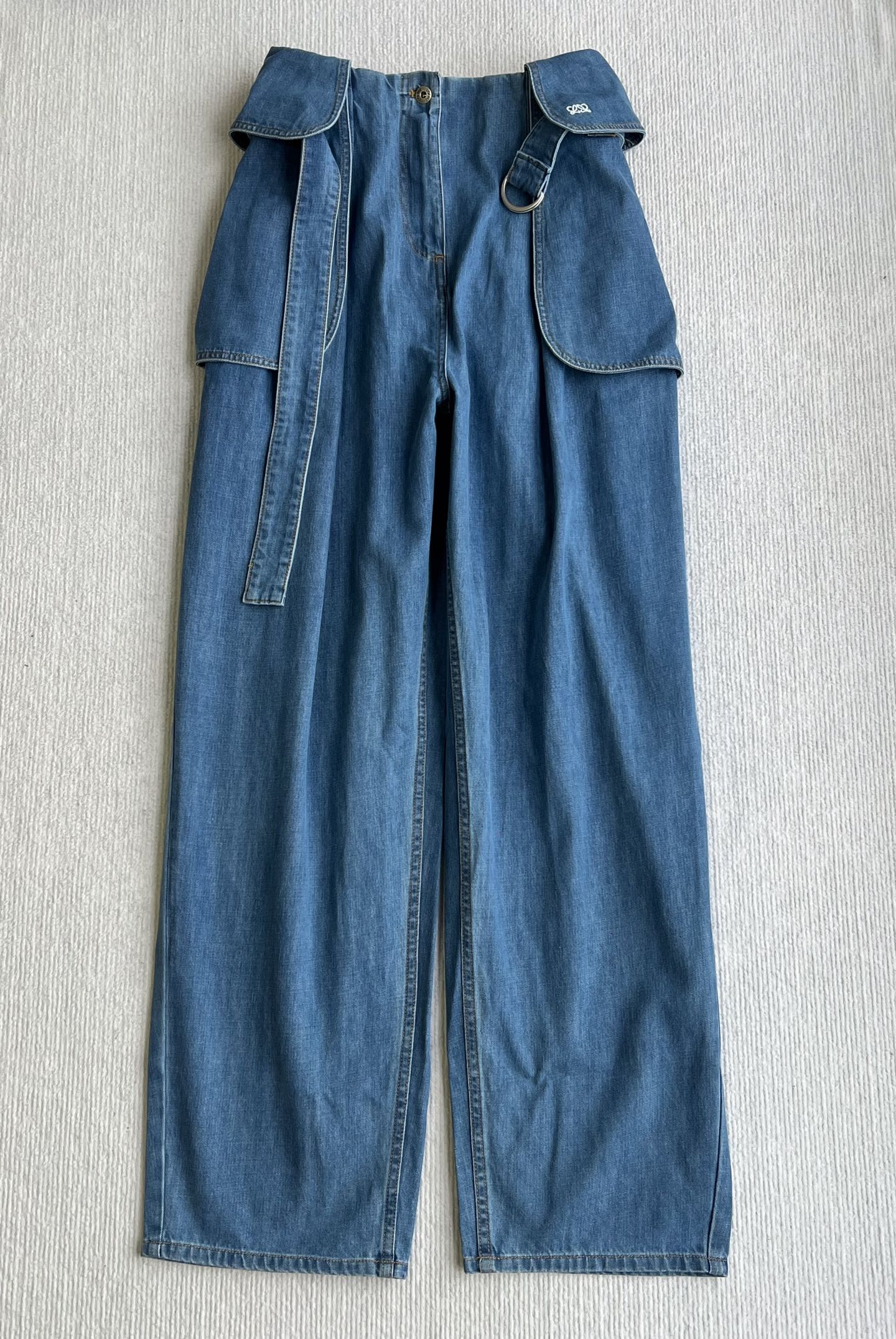 Loewe Cargo Jeans Blue Denim 372597