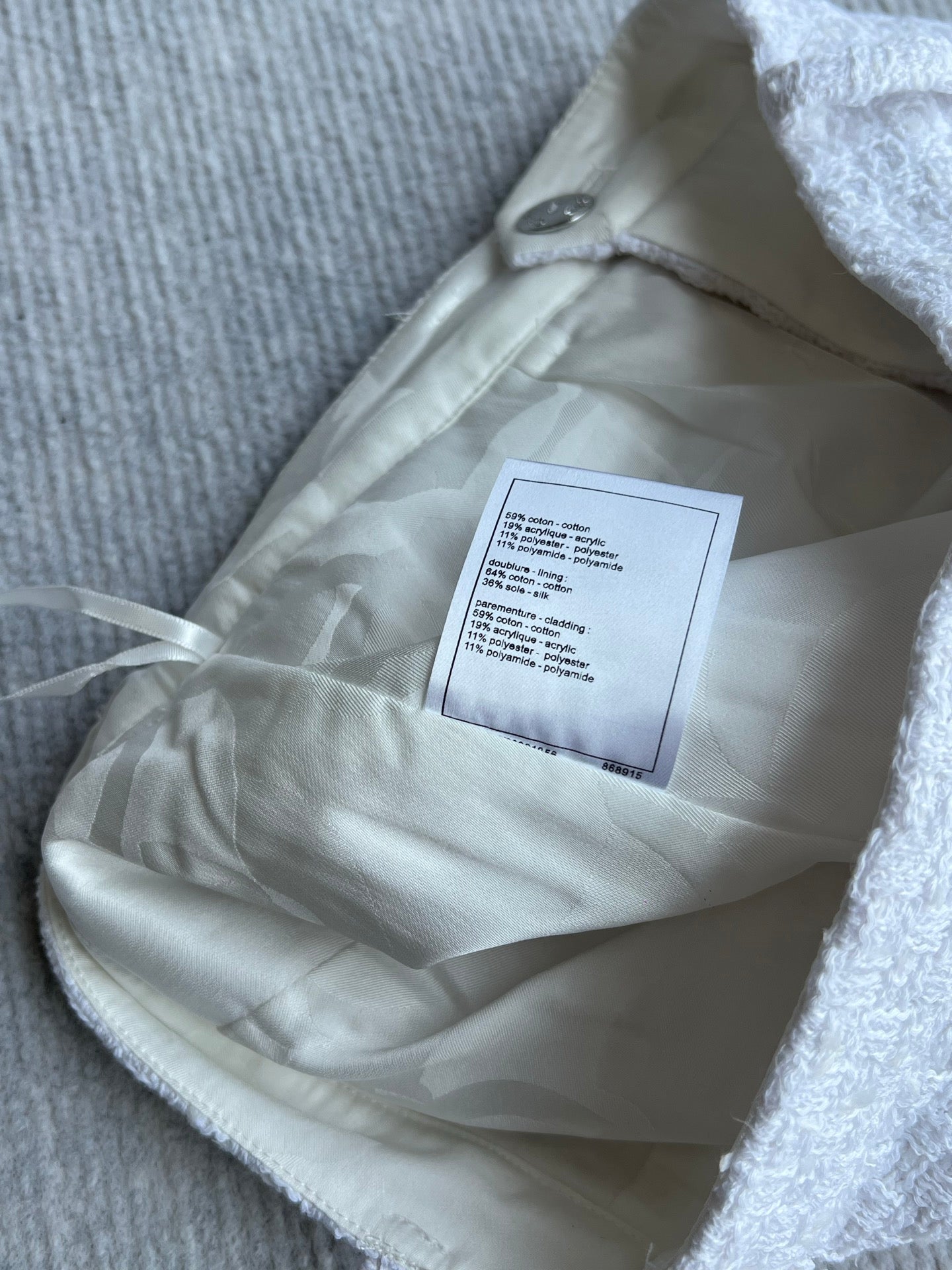 CD 26s Jacket White Tweed 372515