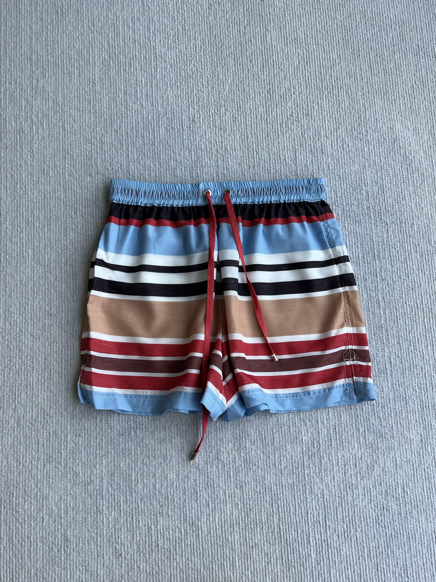 CC 26s Resort Short Striped Red Brown Blue Cotton Polyester 405127