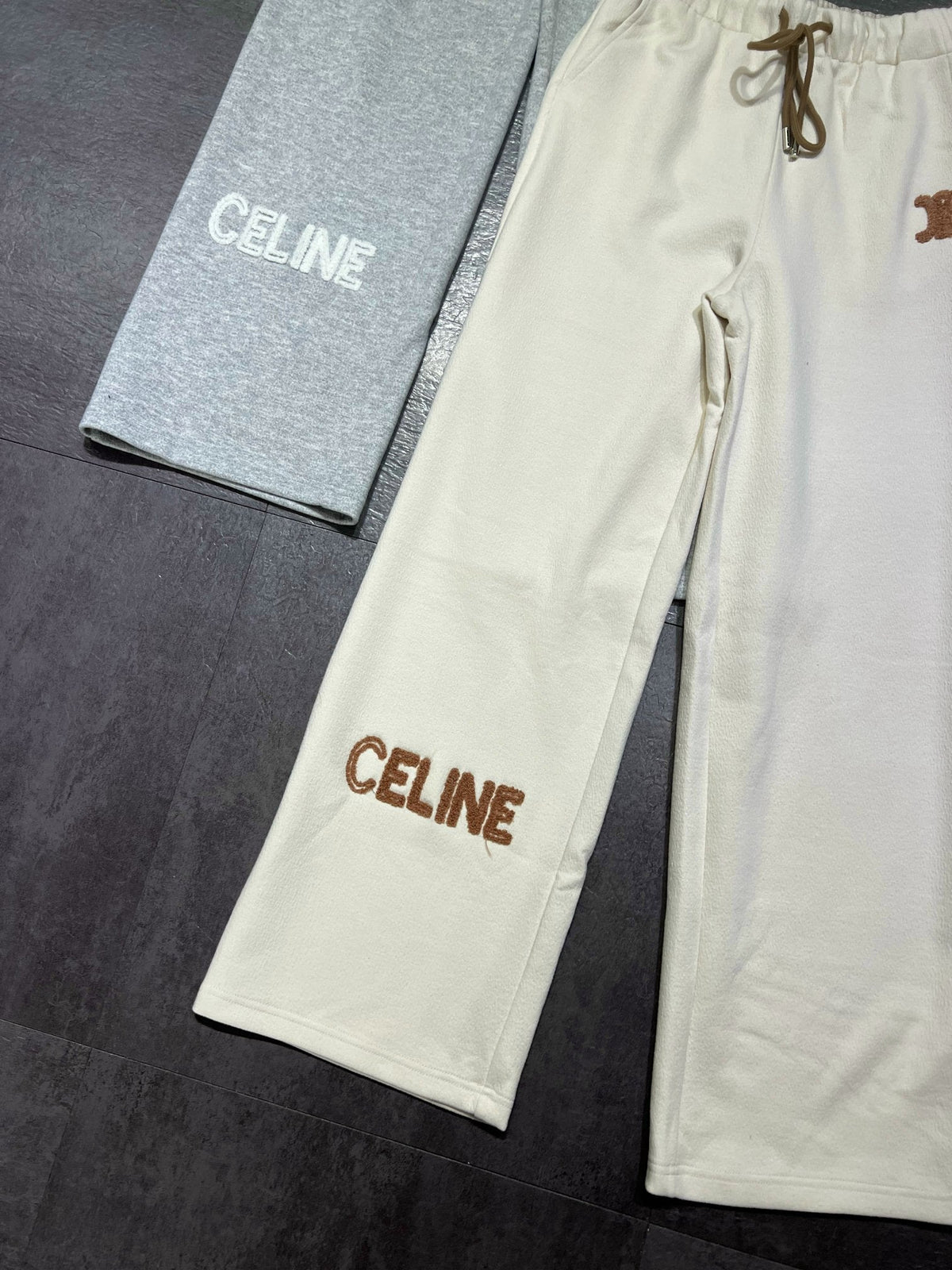 Celine 26s Sweatpants Cream Cotton 448916