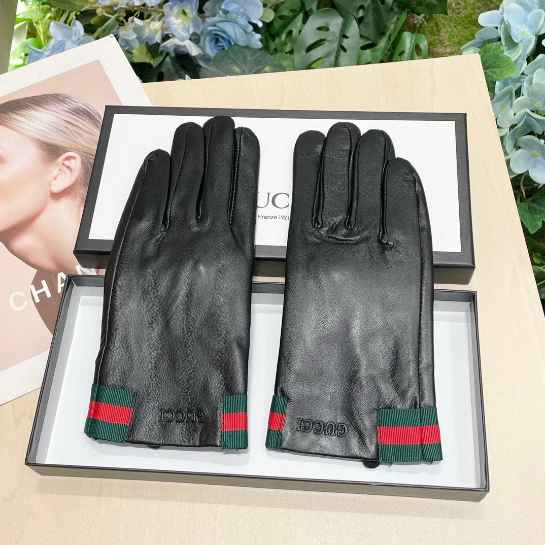TOUCHSCREEN GLOVES WITH WEB IN BLACK SHEEPSKIN 464982