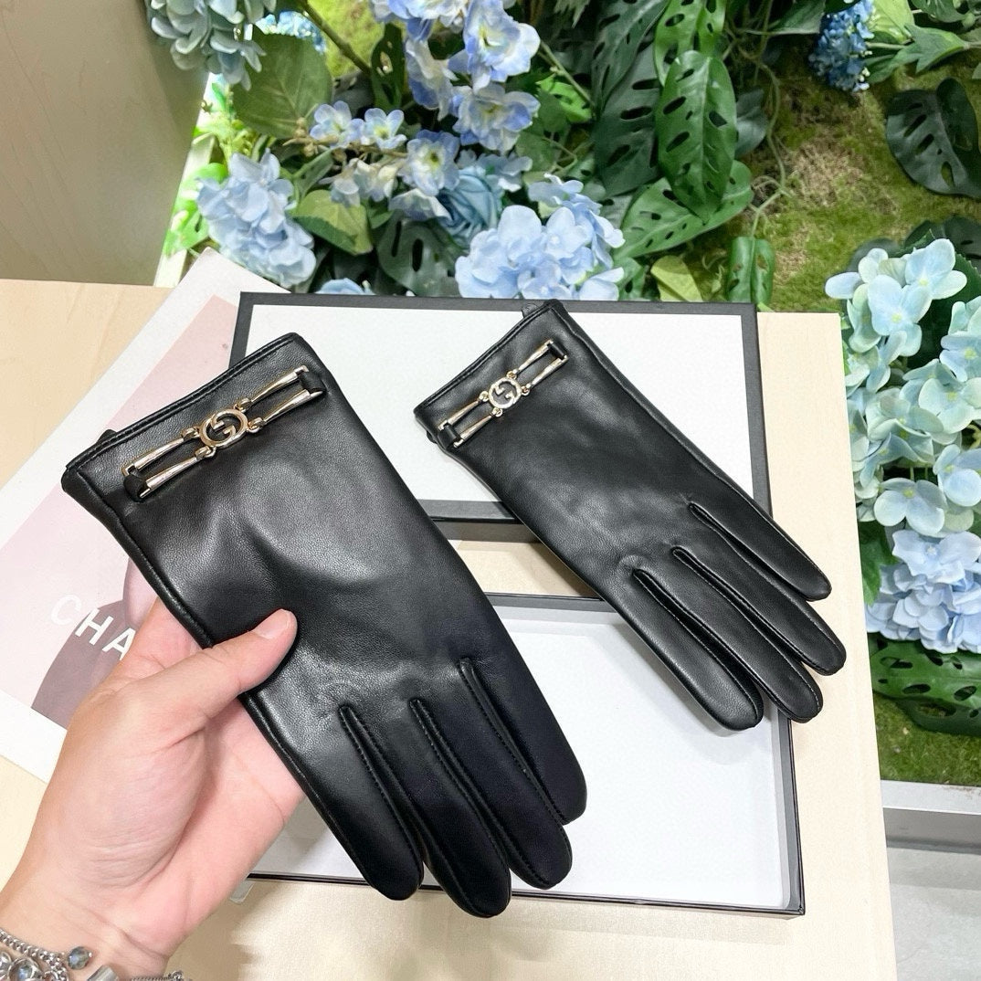TOUCHSCREEN GLOVES IN BLACK LAMBSKIN 464986