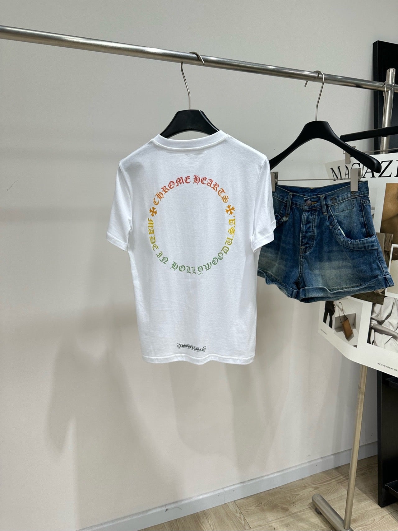 Chrome Hearts Print Short-Sleeve T-Shirt White Cotton 410167