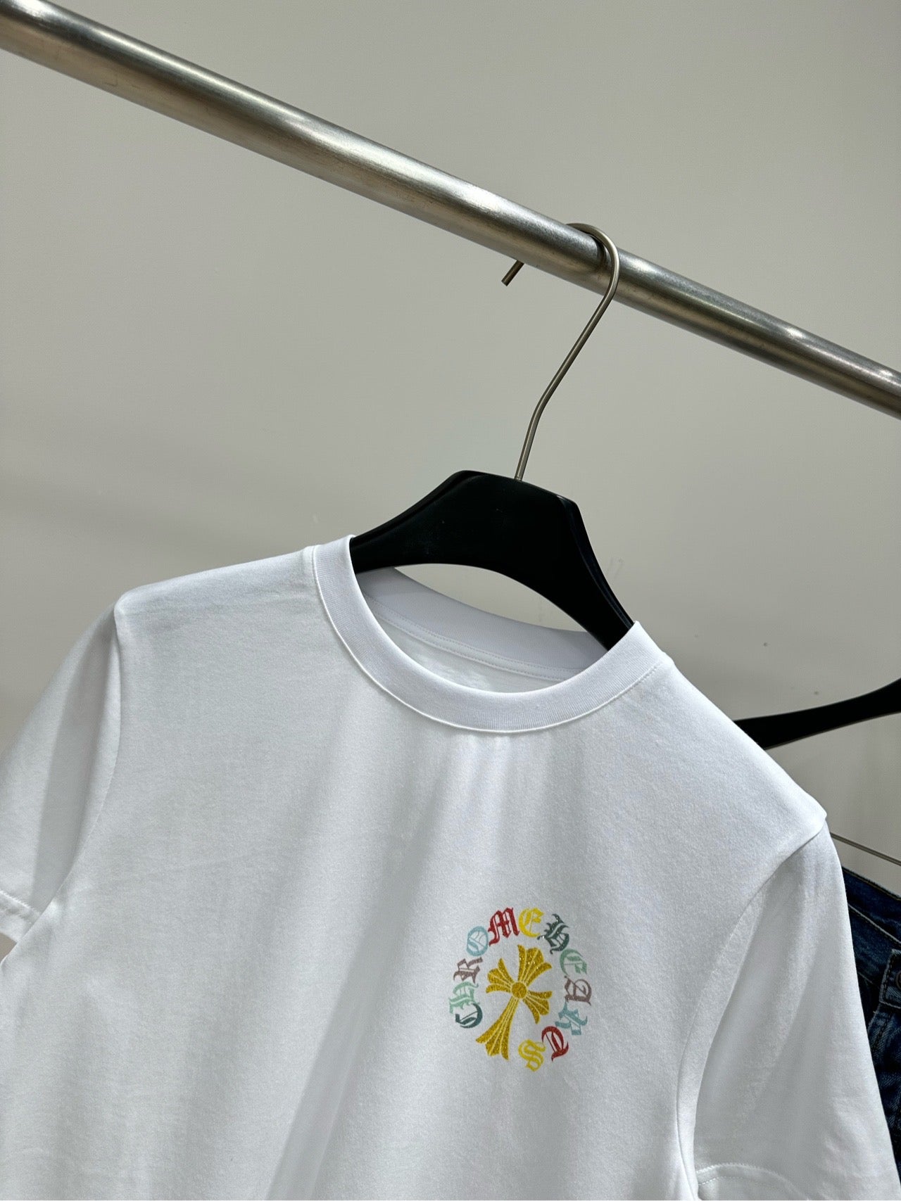 Chrome Hearts Print Short-Sleeve T-Shirt White Cotton 410167