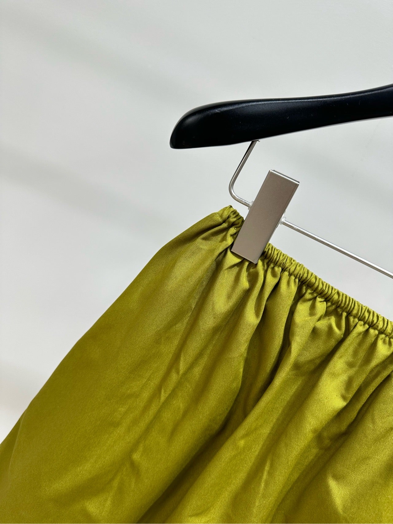 Miu 26s Olive Green Midi Skirt Cotton 409939