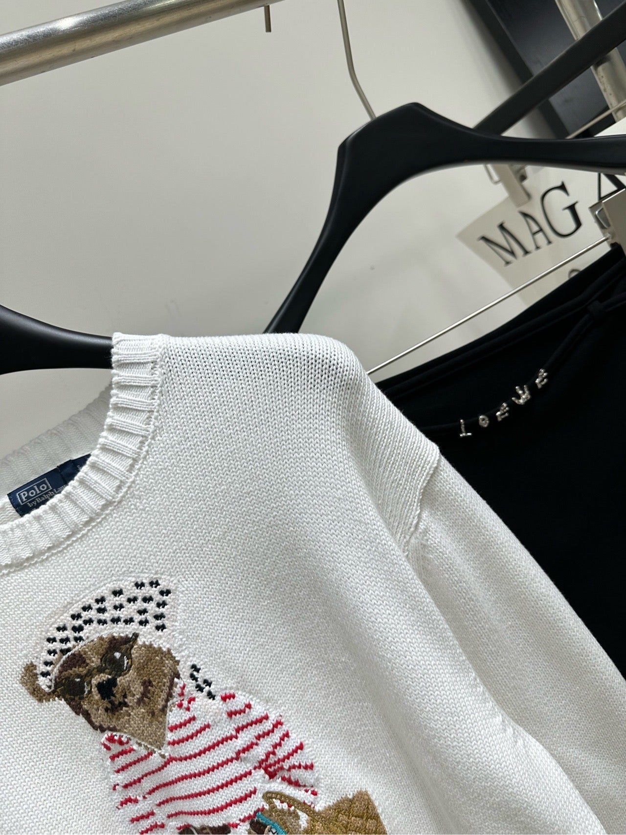 Ralph Lauren Polo Bear Jumper White Cotton 417242