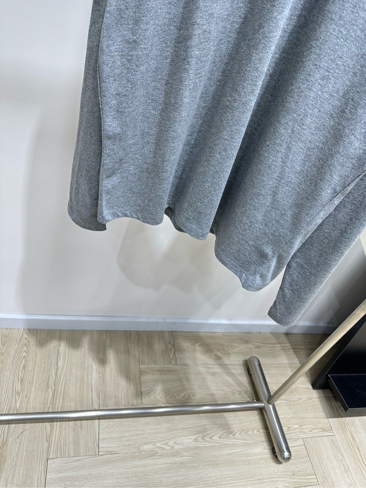 Miu 26s Crew Neck Long Sleeve T-Shirt Grey Cotton 417164