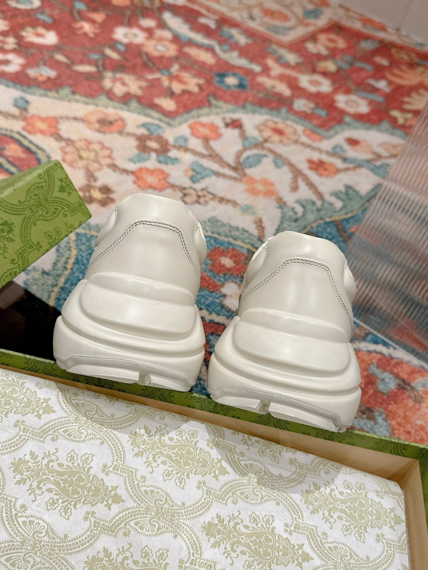 GG RHYTON TRAINER WHITE CALFSKIN