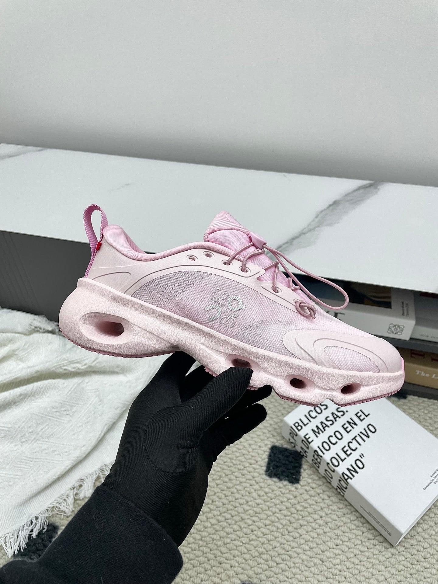 Loewe 26s Cloudsolo Sneakers In Light Pink Recycled Polyester