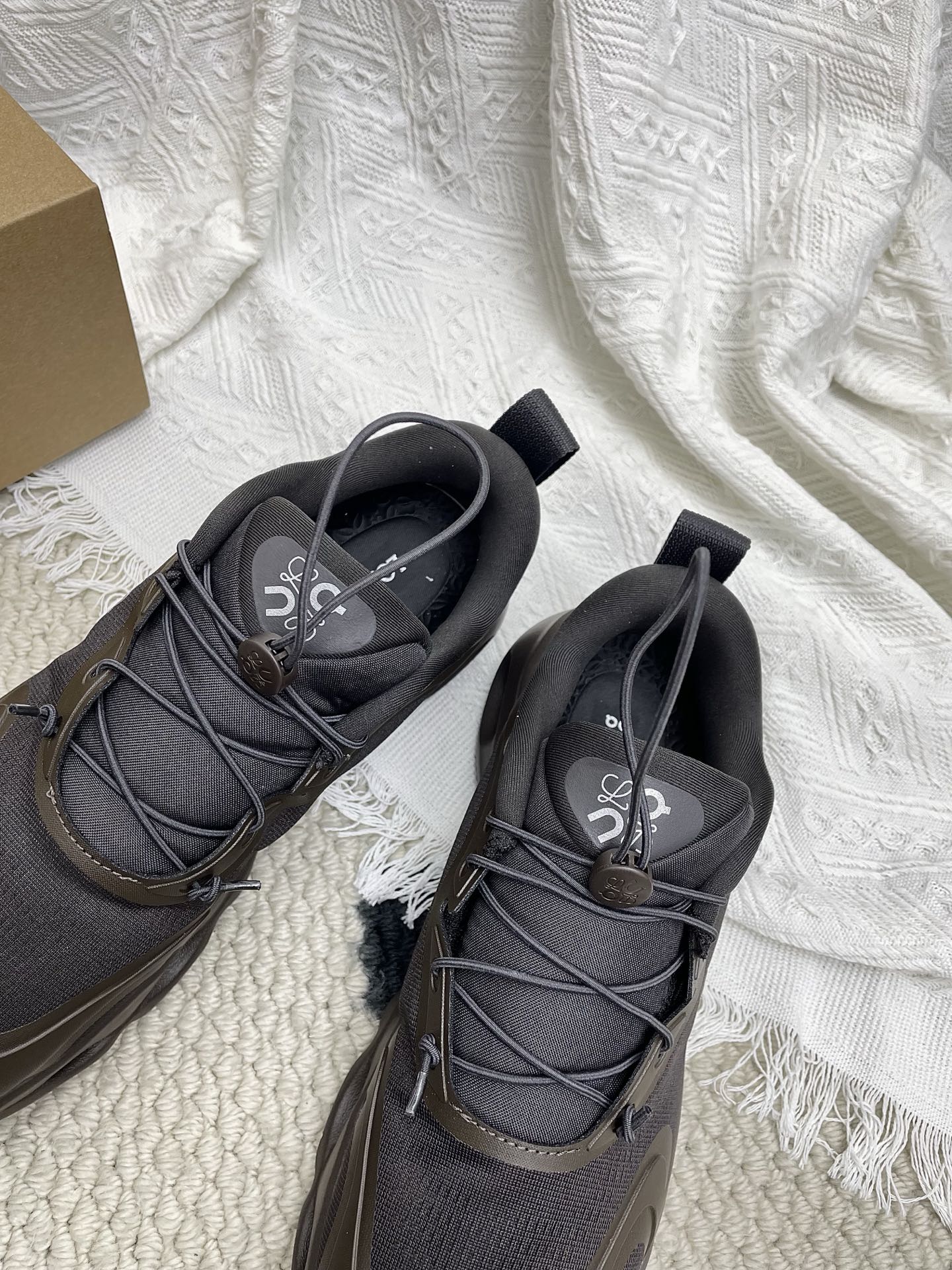 Loewe 26s Cloudsolo Sneakers Dark Brown Recycled Polyester