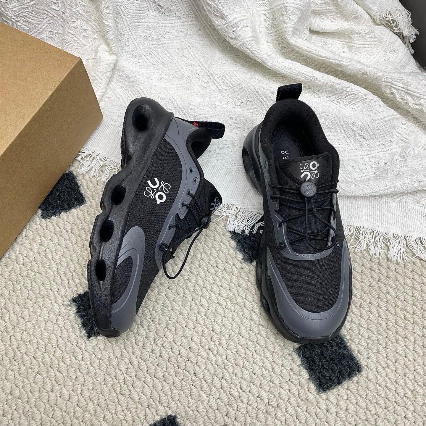 Loewe 26s Cloudsolo Sneakers In Black Recycled Polyester