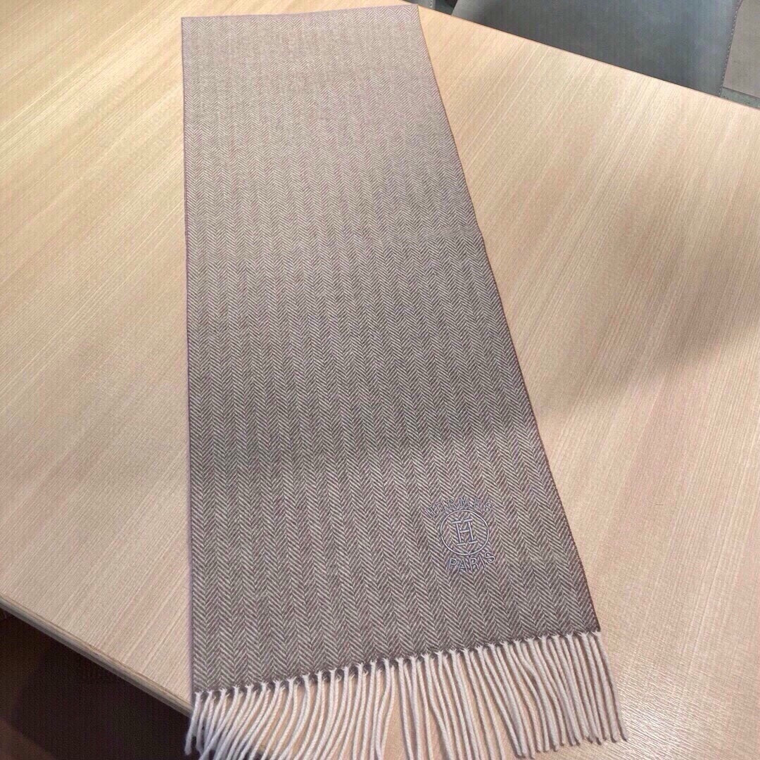 Scarf 180 CM Light Grey Cashmere 405125