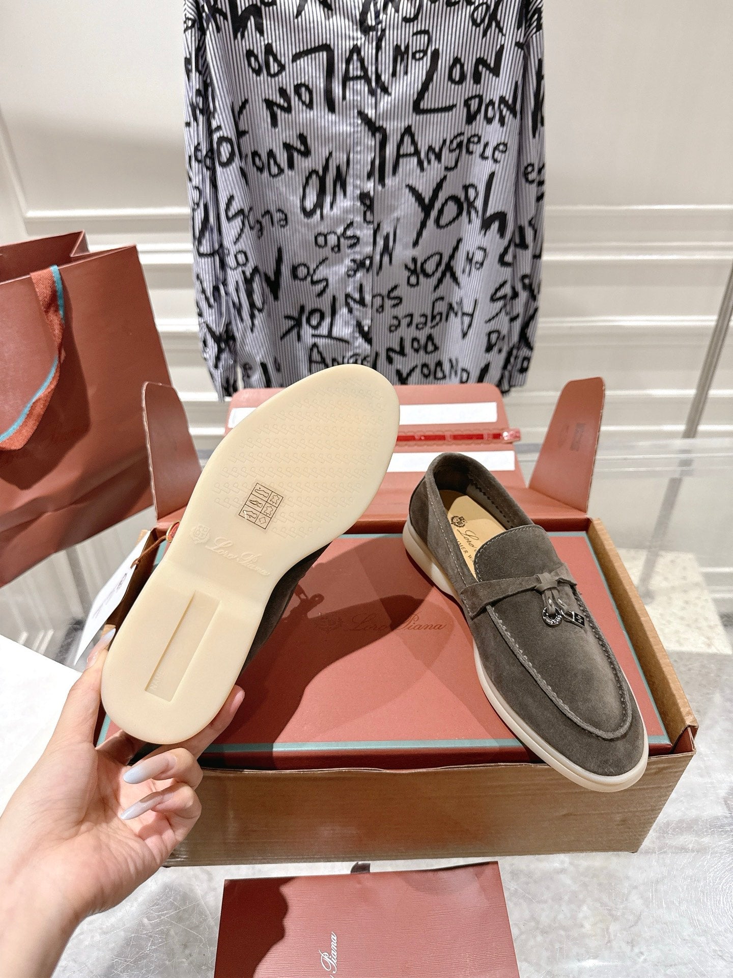 LP Summer Charms Walk Loafers Coffee Suede 565863