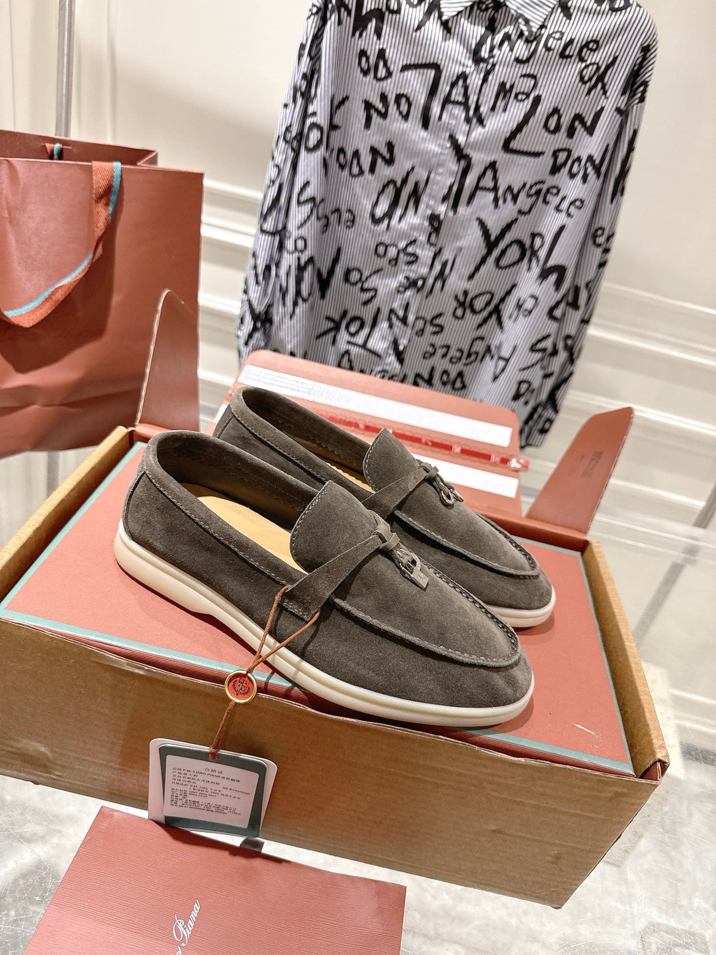 LP Summer Charms Walk Loafers Coffee Suede 565863