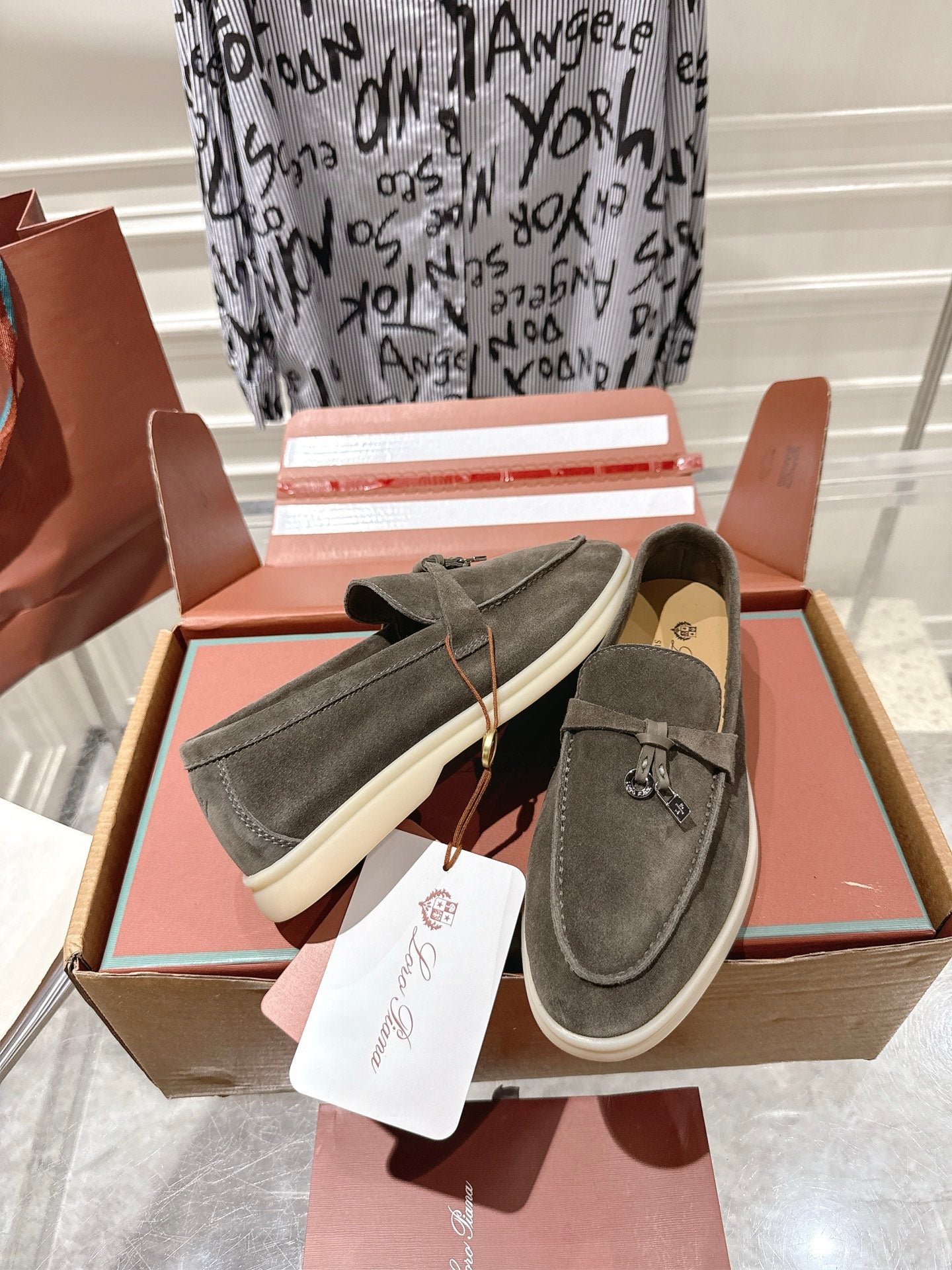 LP Summer Charms Walk Loafers Coffee Suede 565863